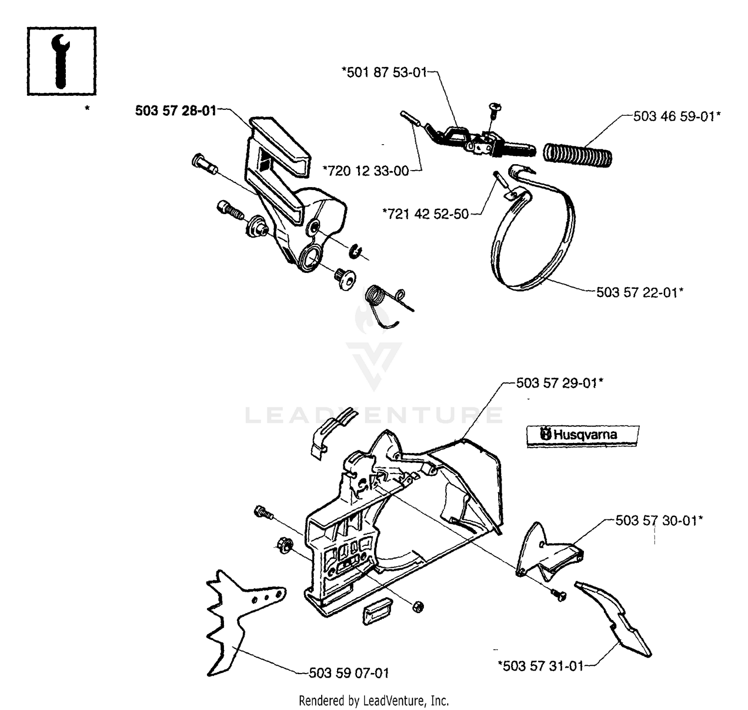 Chain Brake Assembly (S/N 107001 - 4502561)