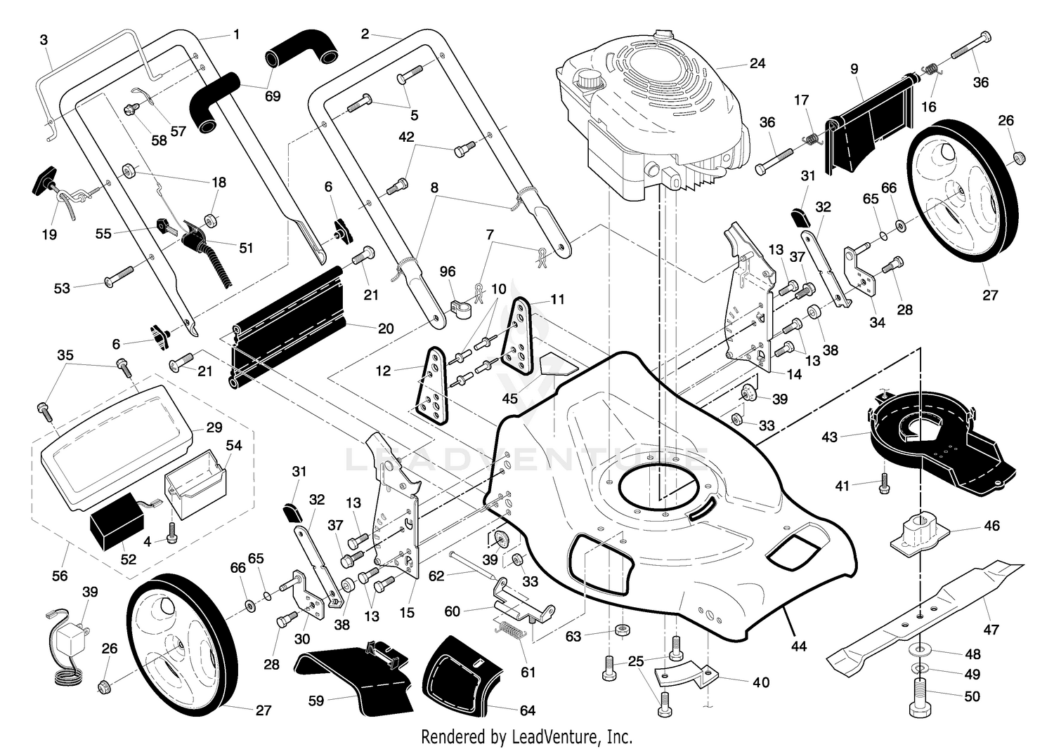 Handle & Deck Assembly