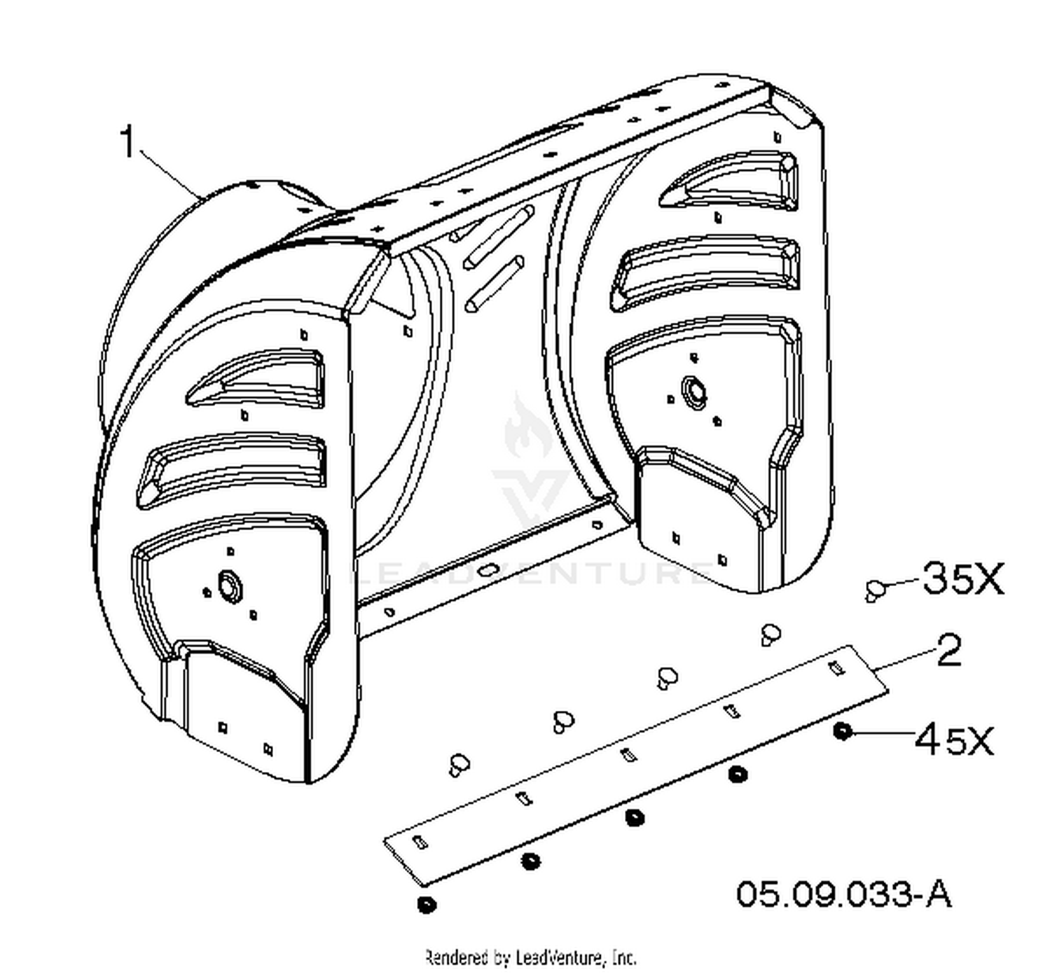 AUGER HOUSING & IMPELLER