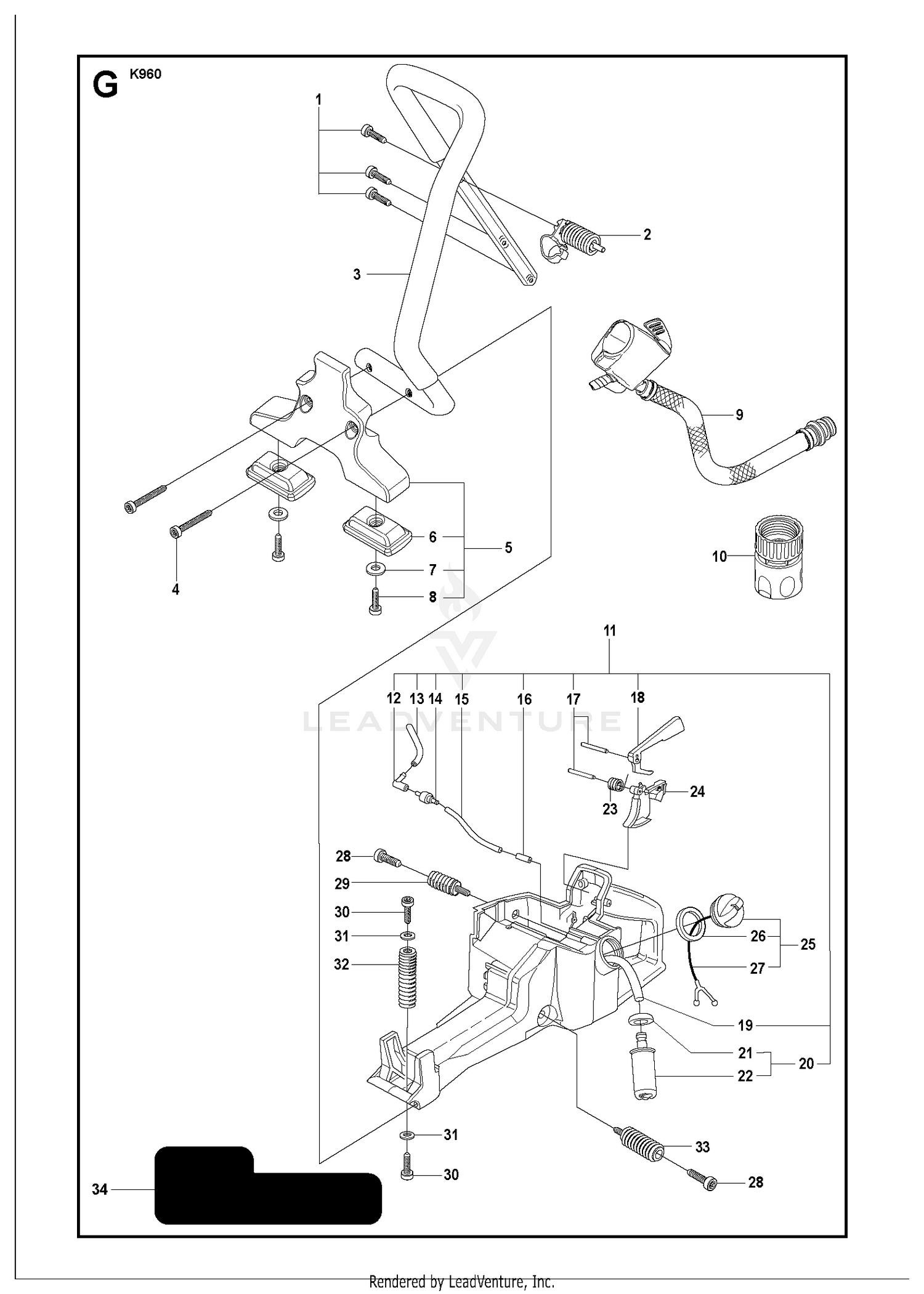 FUEL TANK & HANDLE