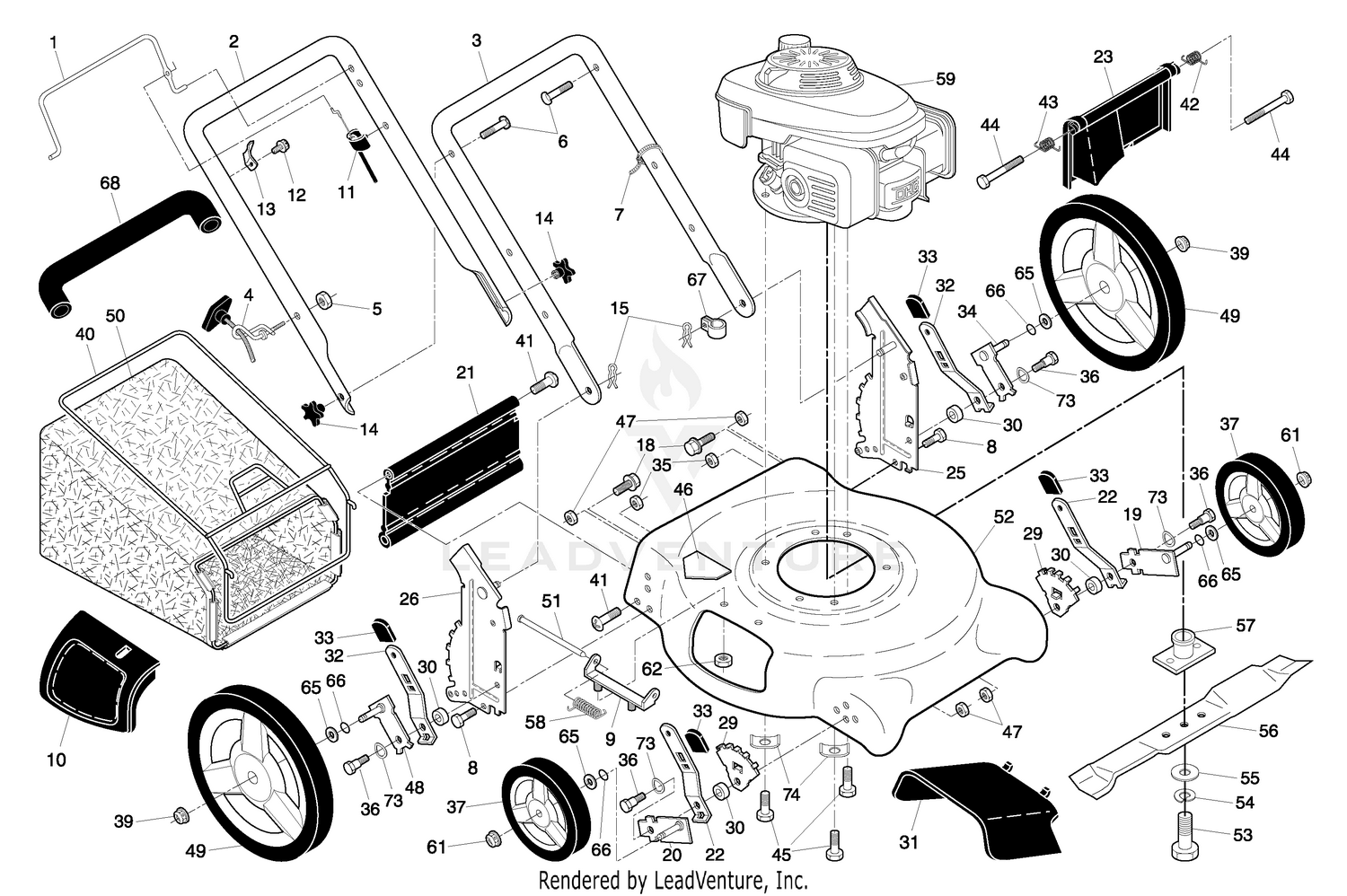 Handle And Deck Assembly