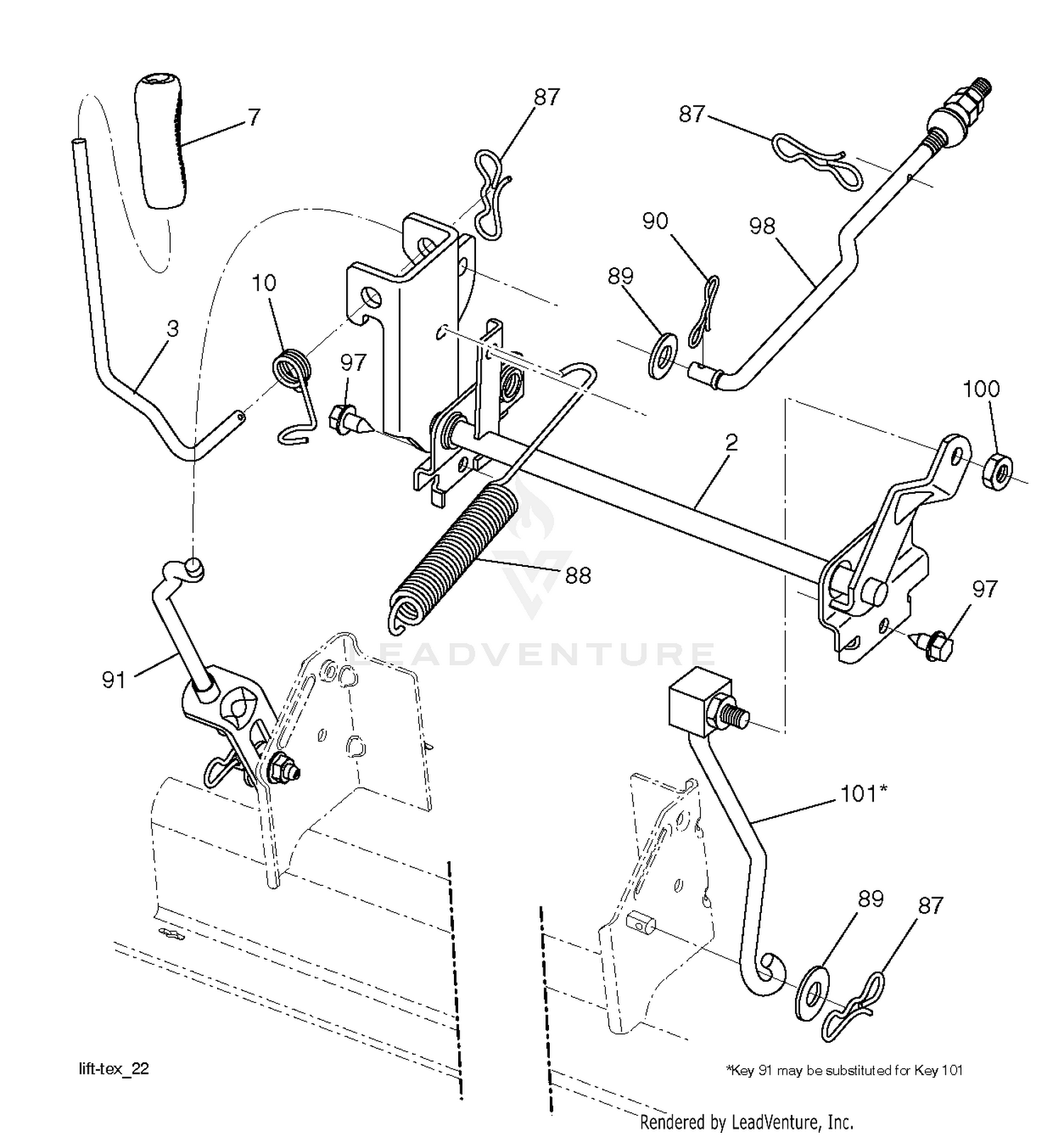 MOWER LIFT / DECK LIFT