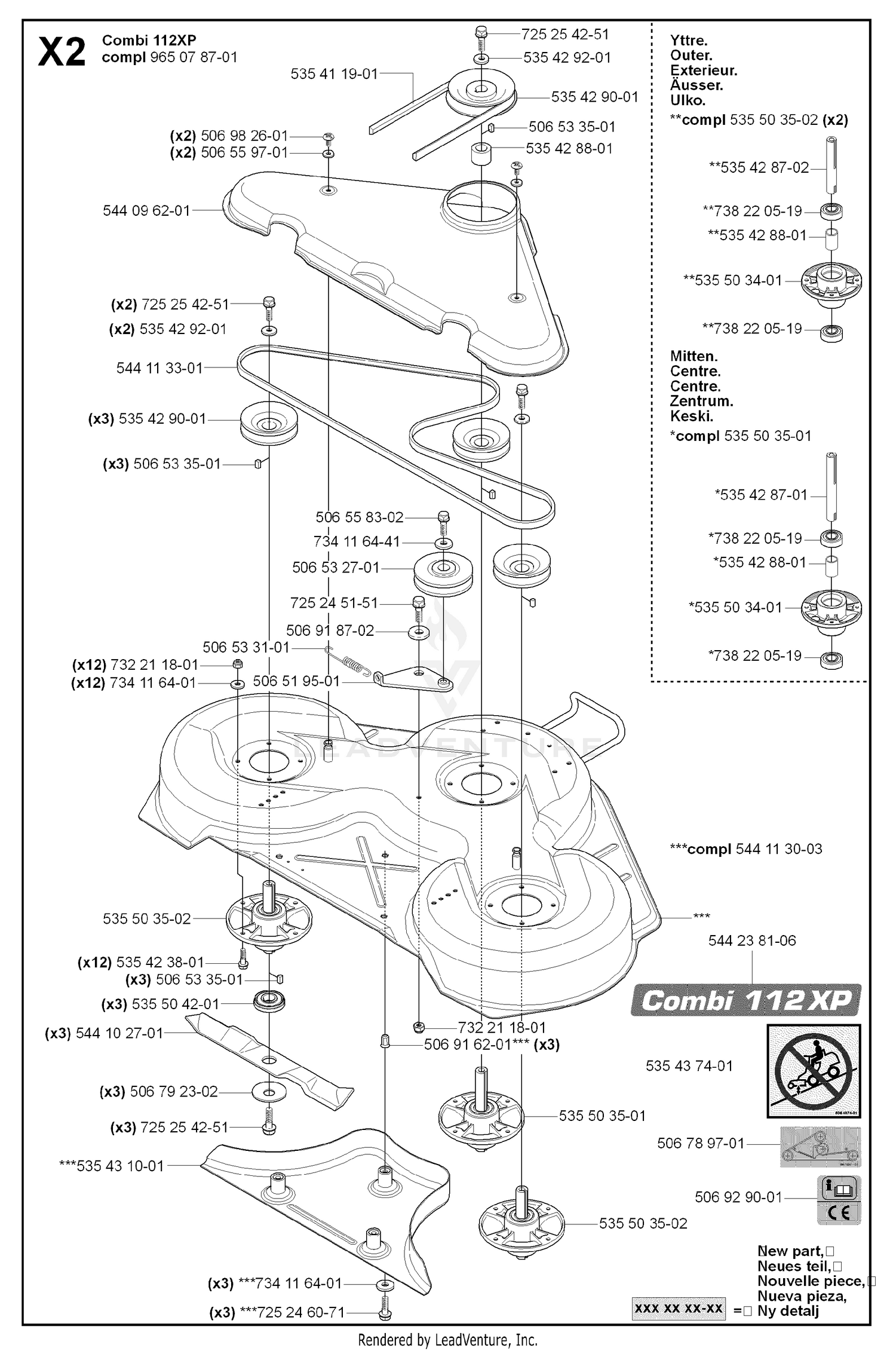 44"/112CM CUTTING DECK 4