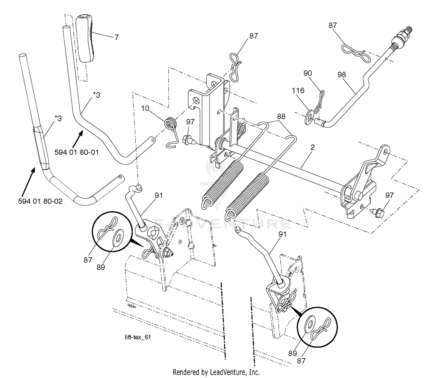 MOWER LIFT / DECK LIFT