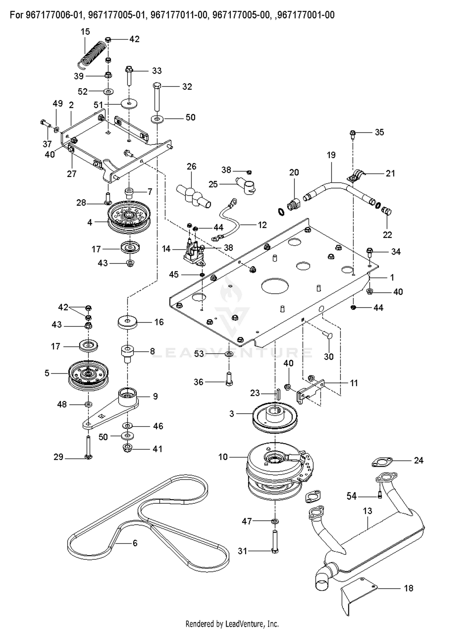 ENGINE MOUNTING, GUARDS & MUFFLER 4