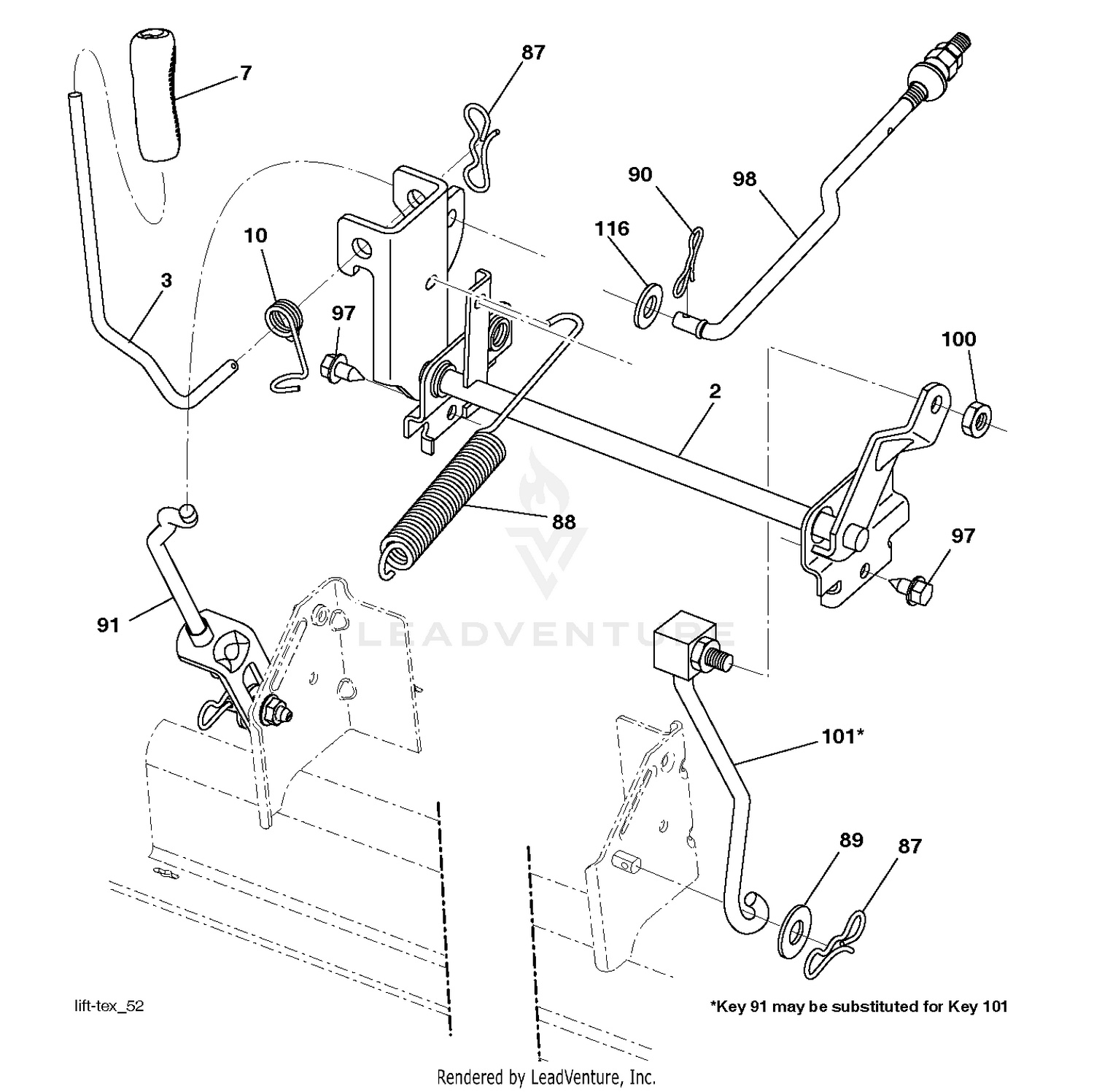MOWER LIFT / DECK LIFT