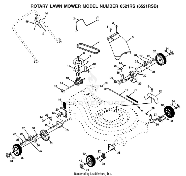 Husqvarna 6521 RS - 954222732 (2001-12) Walk Behind Mower | Partswarehouse