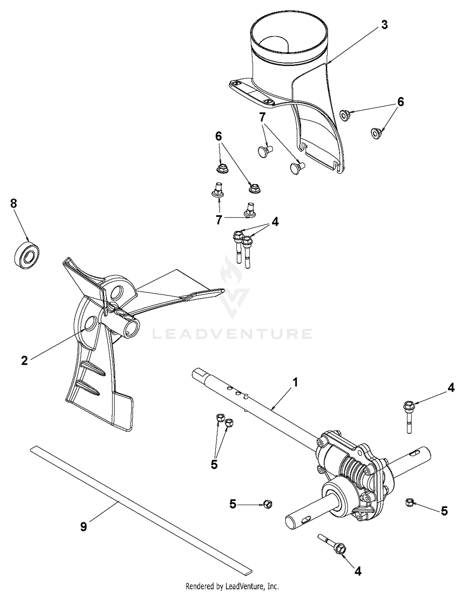 AUGER HOUSING & IMPELLER 6