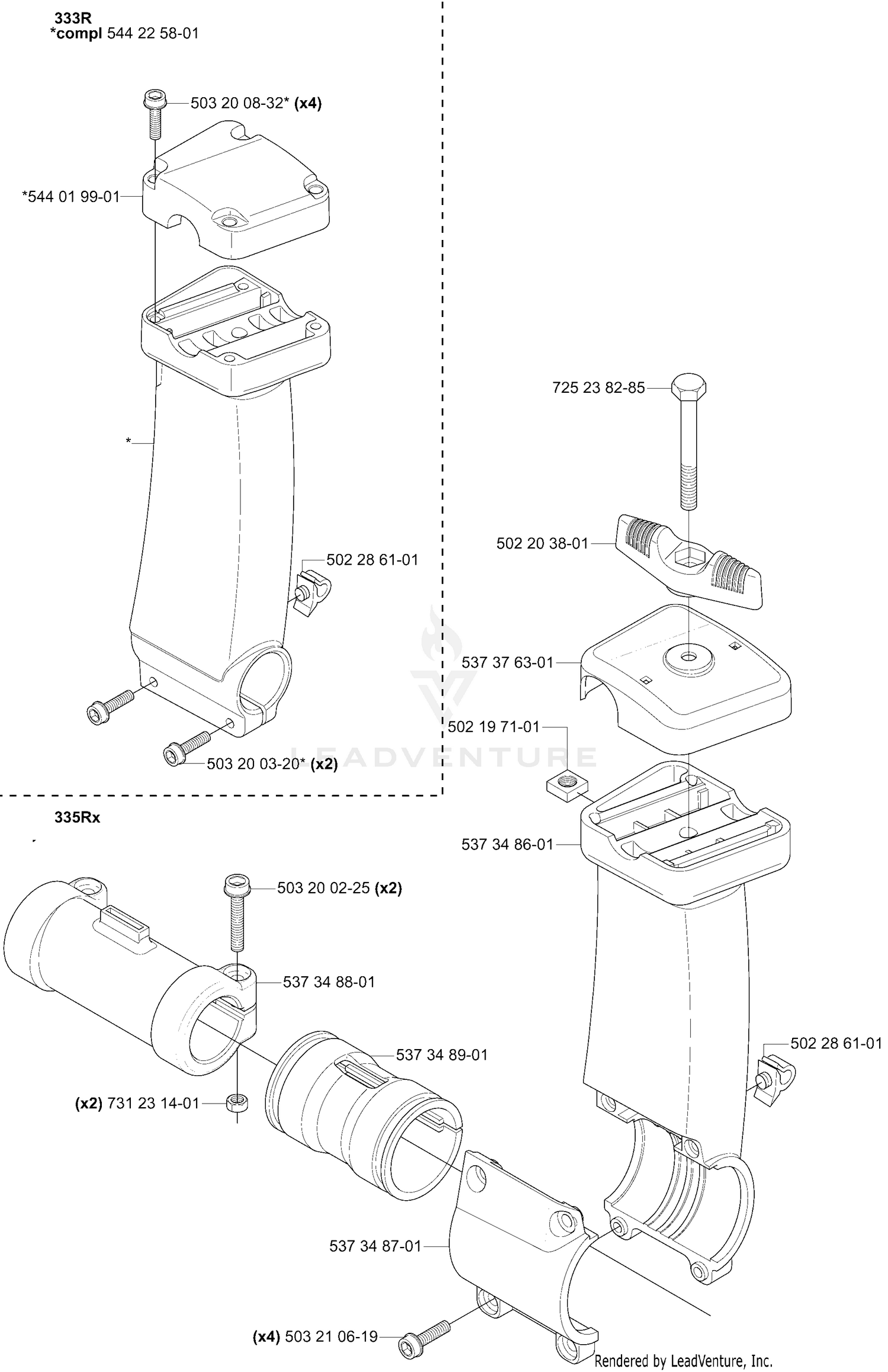 Handle 333R, 335Rx Tower
