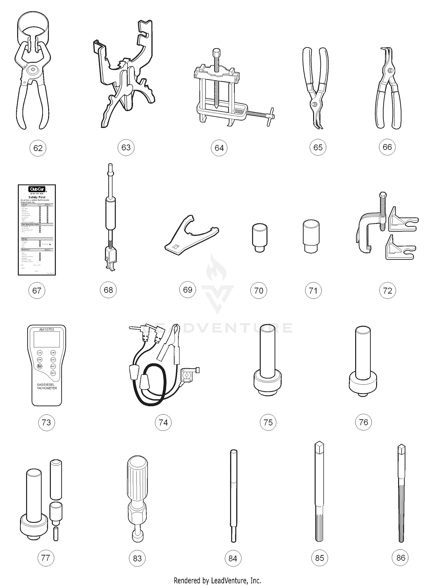 Maintenance and Service Tools Diesel (Part D)