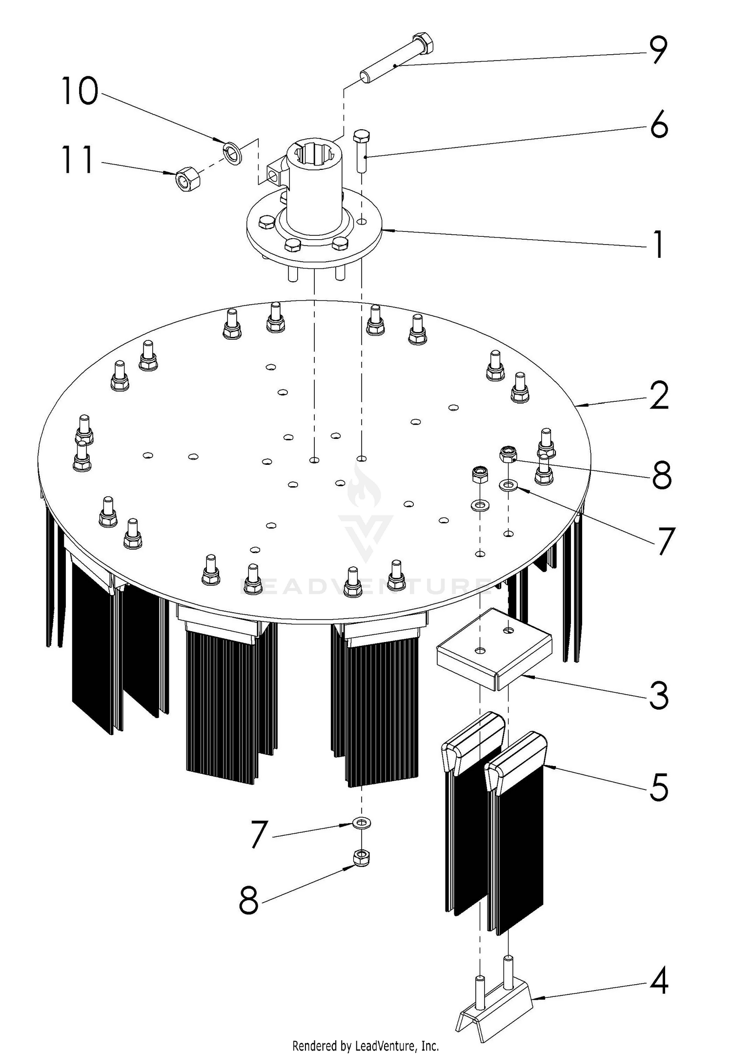 ROTOR AND HOSE ASSY