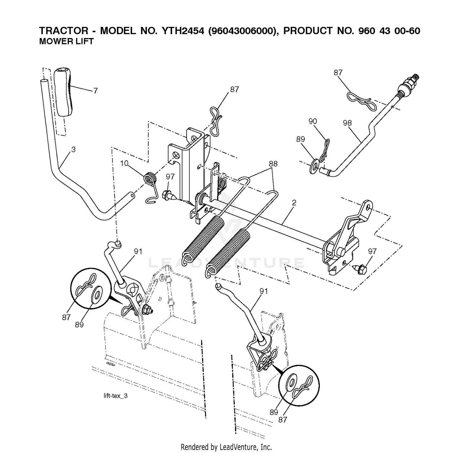 MOWER LIFT / DECK LIFT