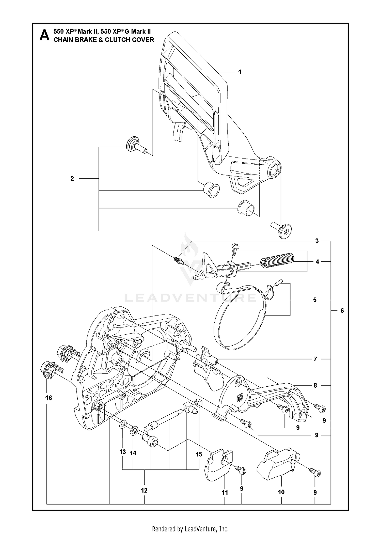 CHAIN BRAKE & CLUTCH COVER