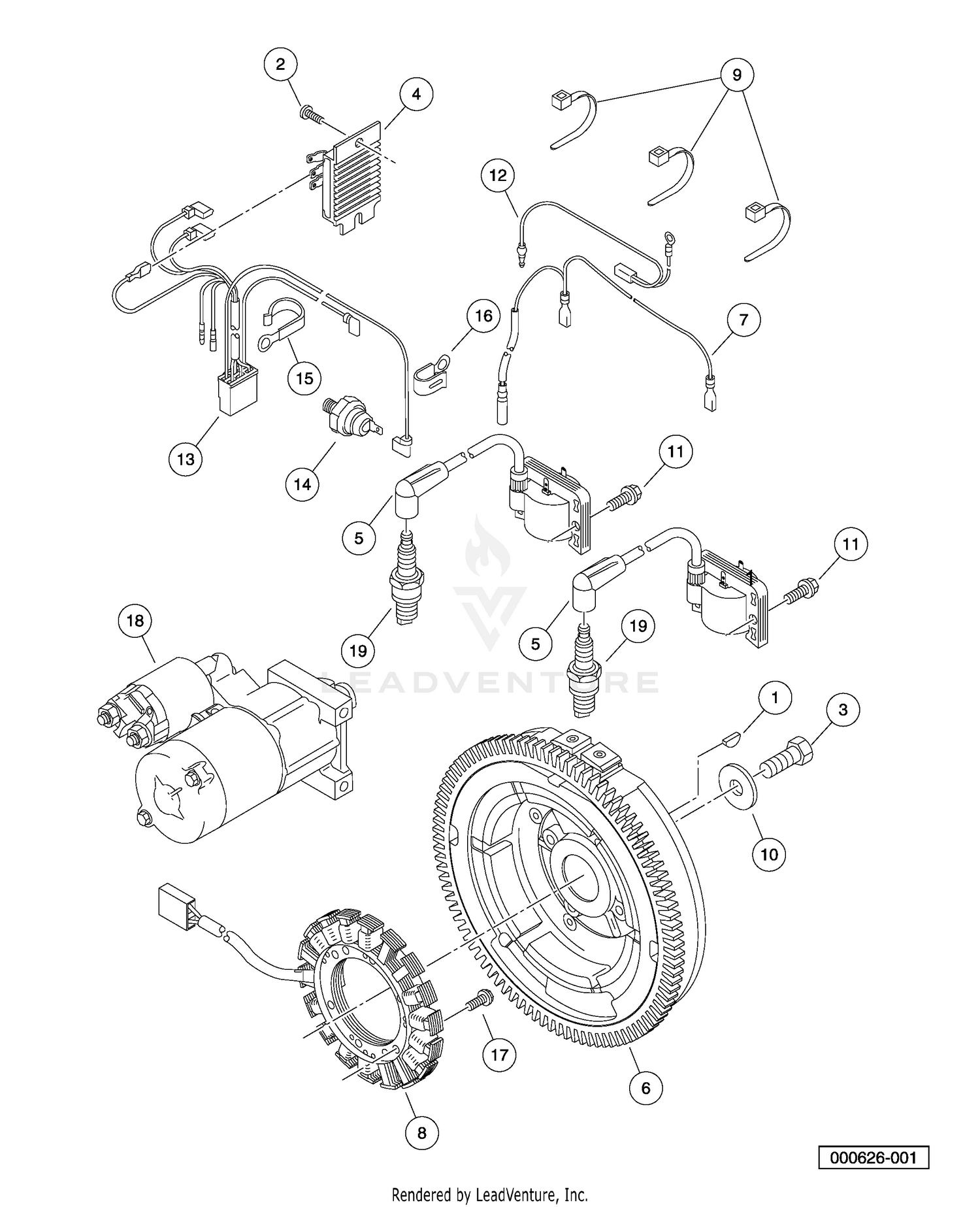 Ignition Components and Flywheel