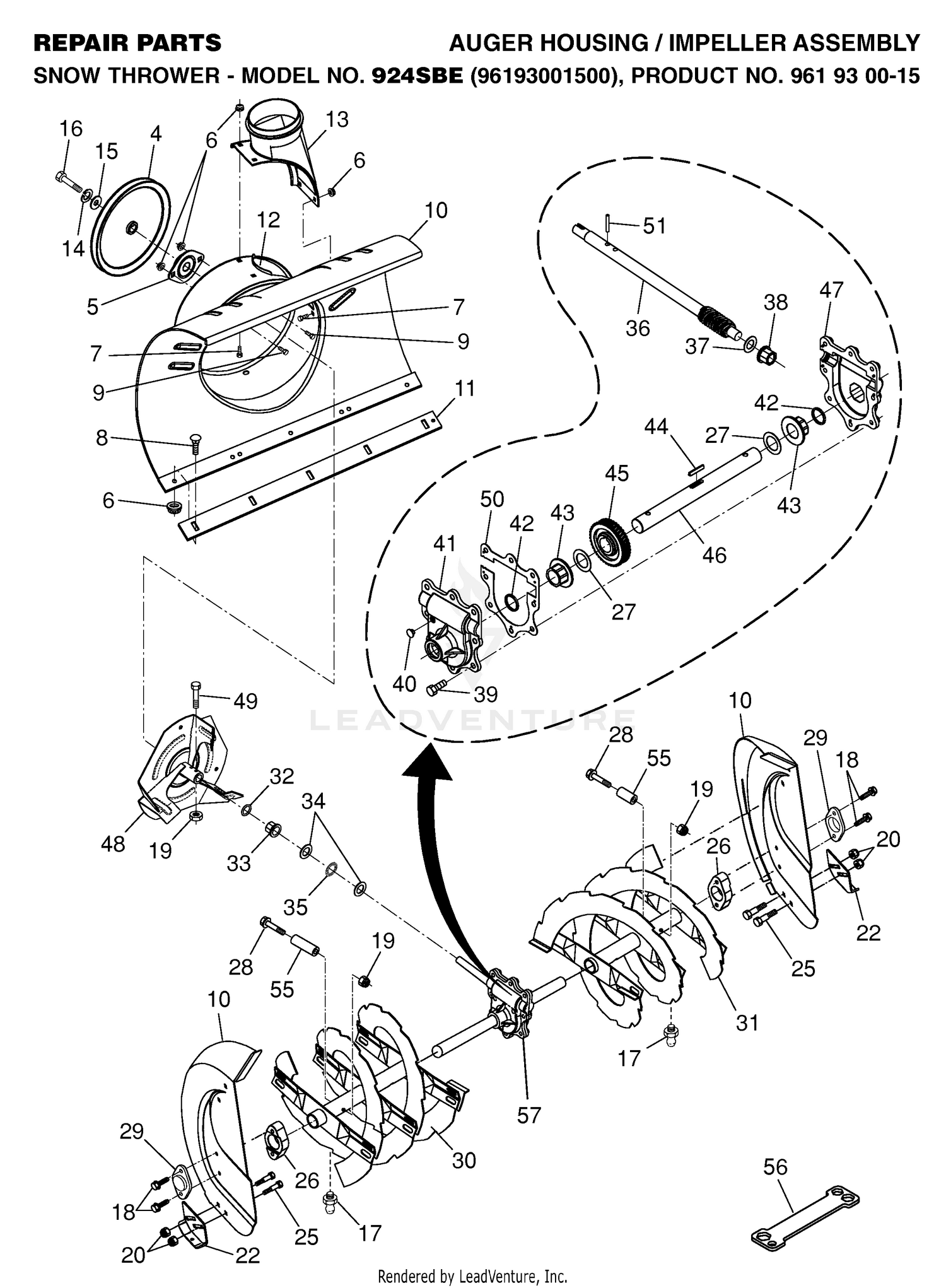 AUGER HOUSING & IMPELLER