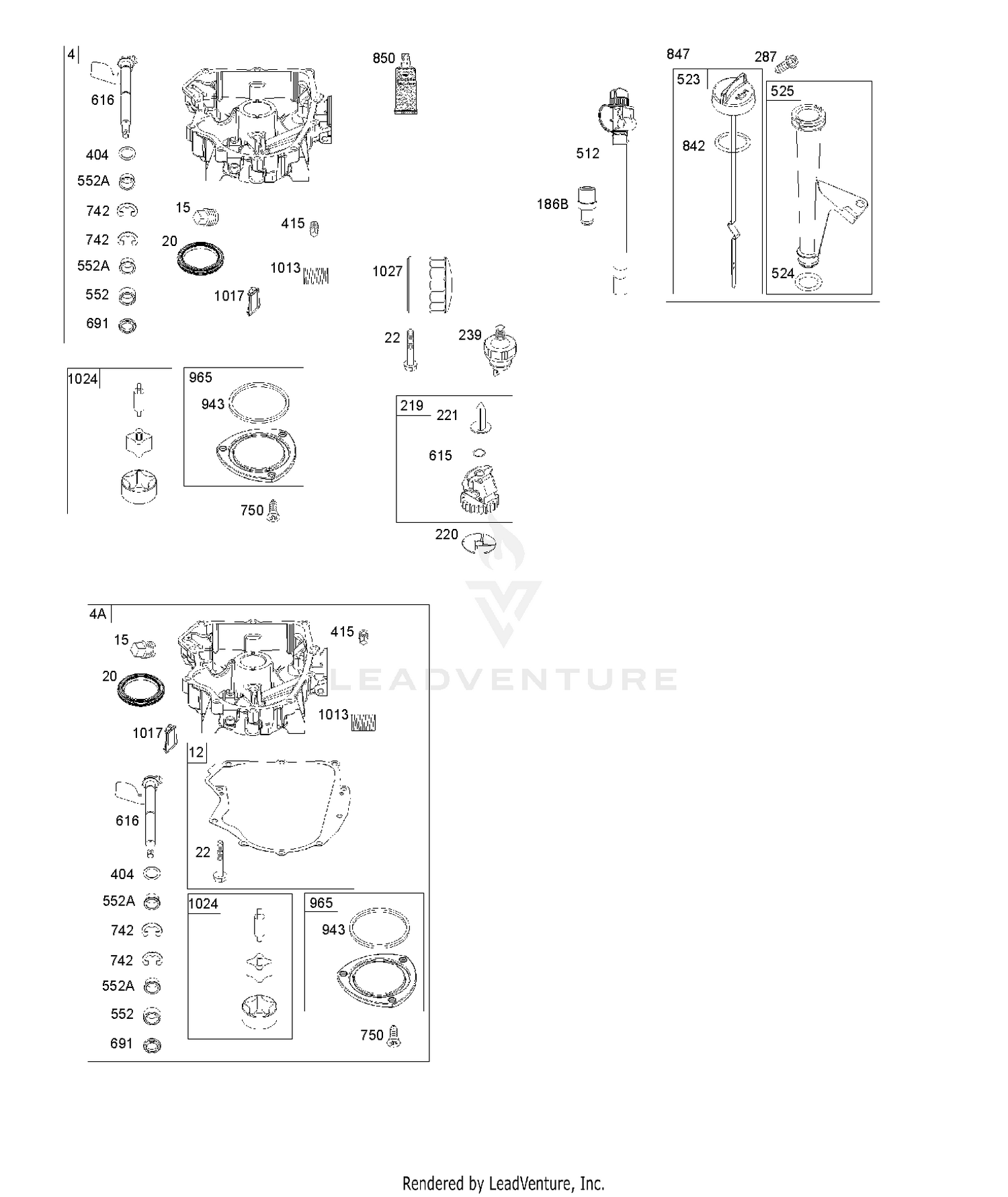 ENGINE SUMP, OIL PUMP, DIPSTICK/TUBE ASSEMBLY 6