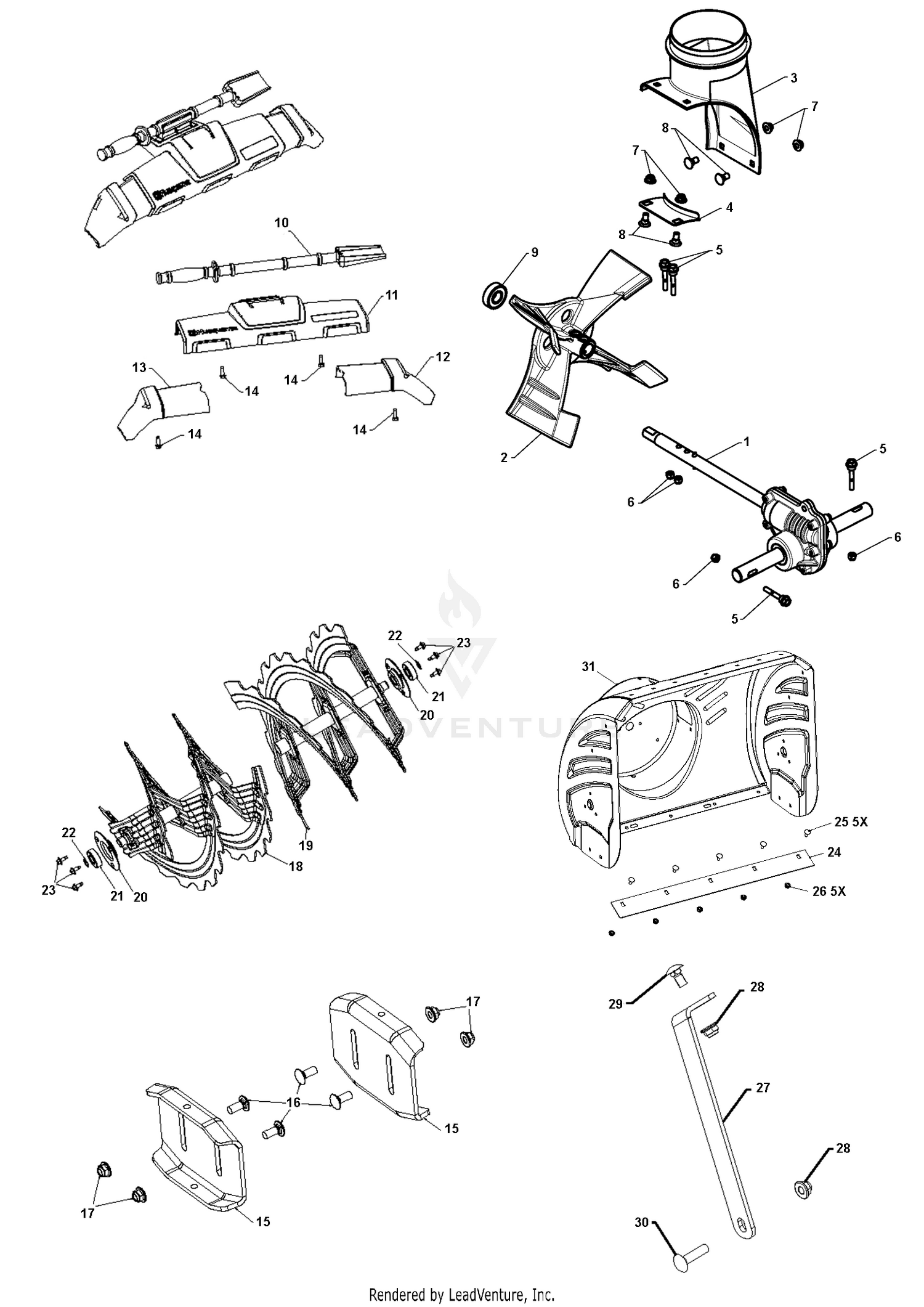 AUGER HOUSING & IMPELLER 2
