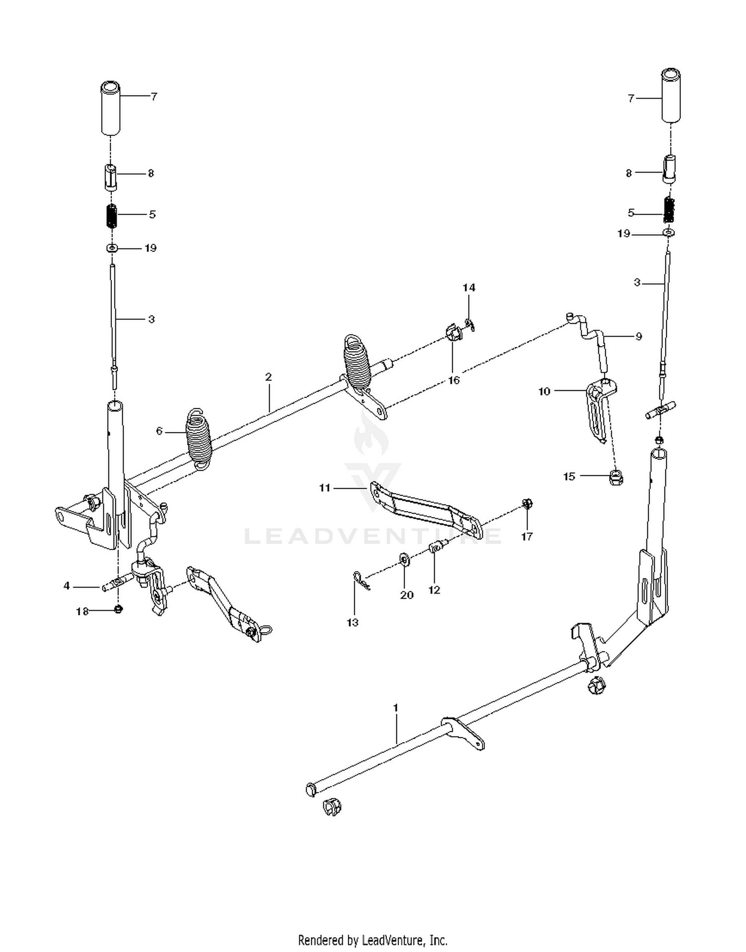 BRAKE / REAR MOWER LIFT
