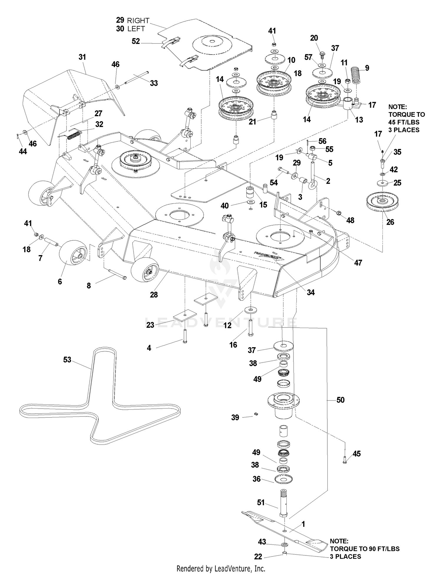 Deck Assembly 52"