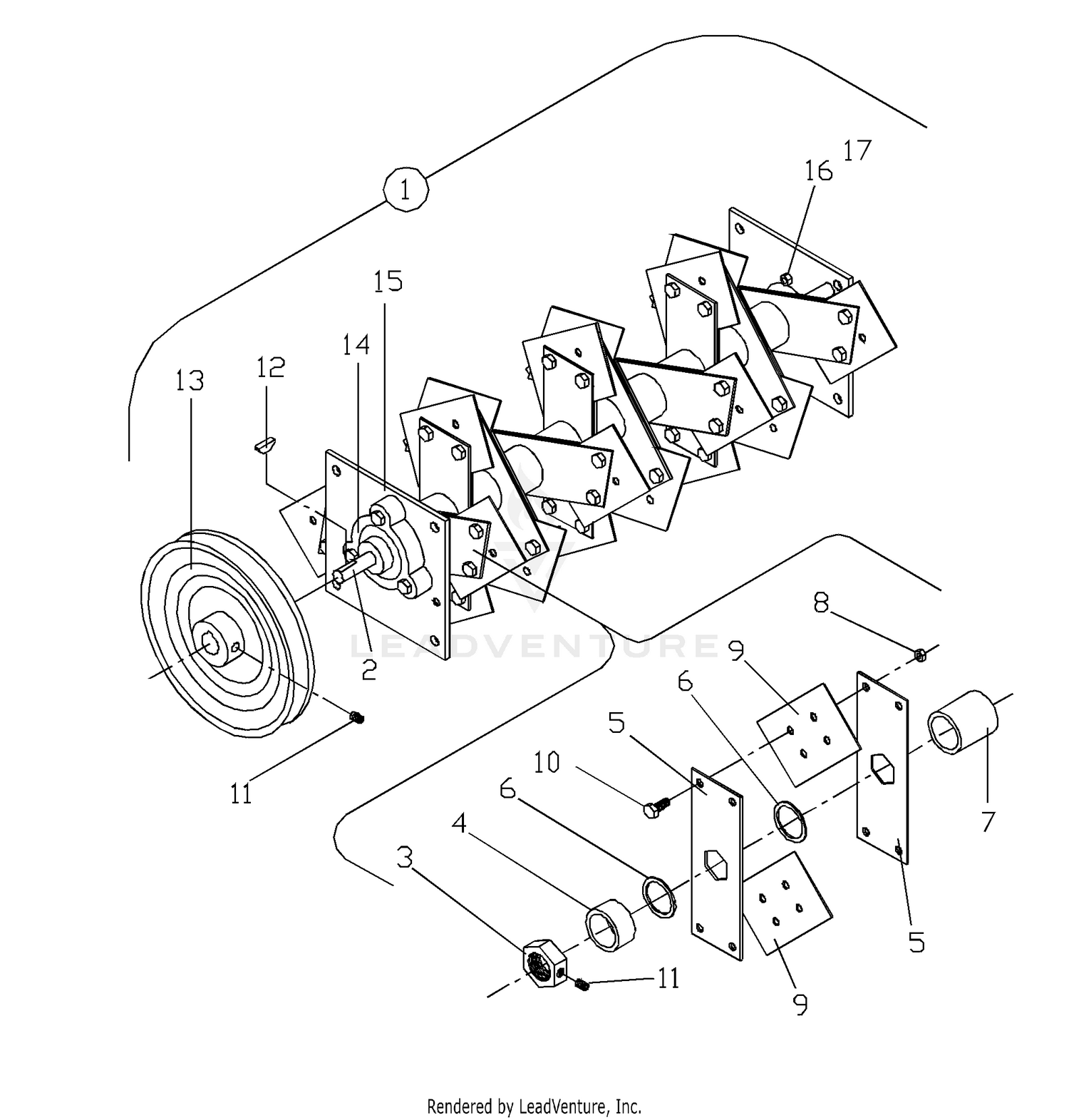 "Quick-Change" Slicer Shaft Conversion Accessory