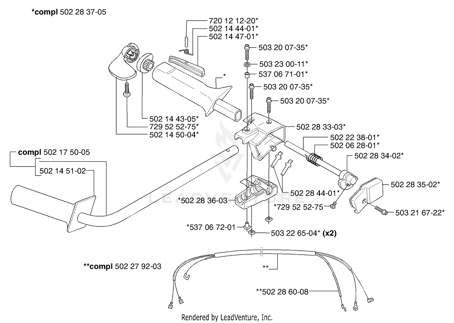 245RX Throttle / Handle