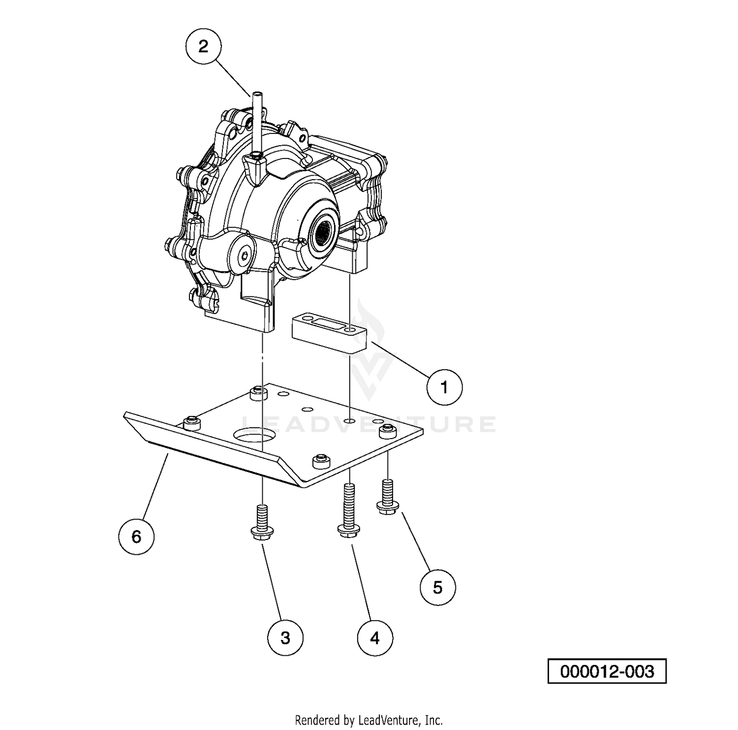 Front Differential Mounting Plate