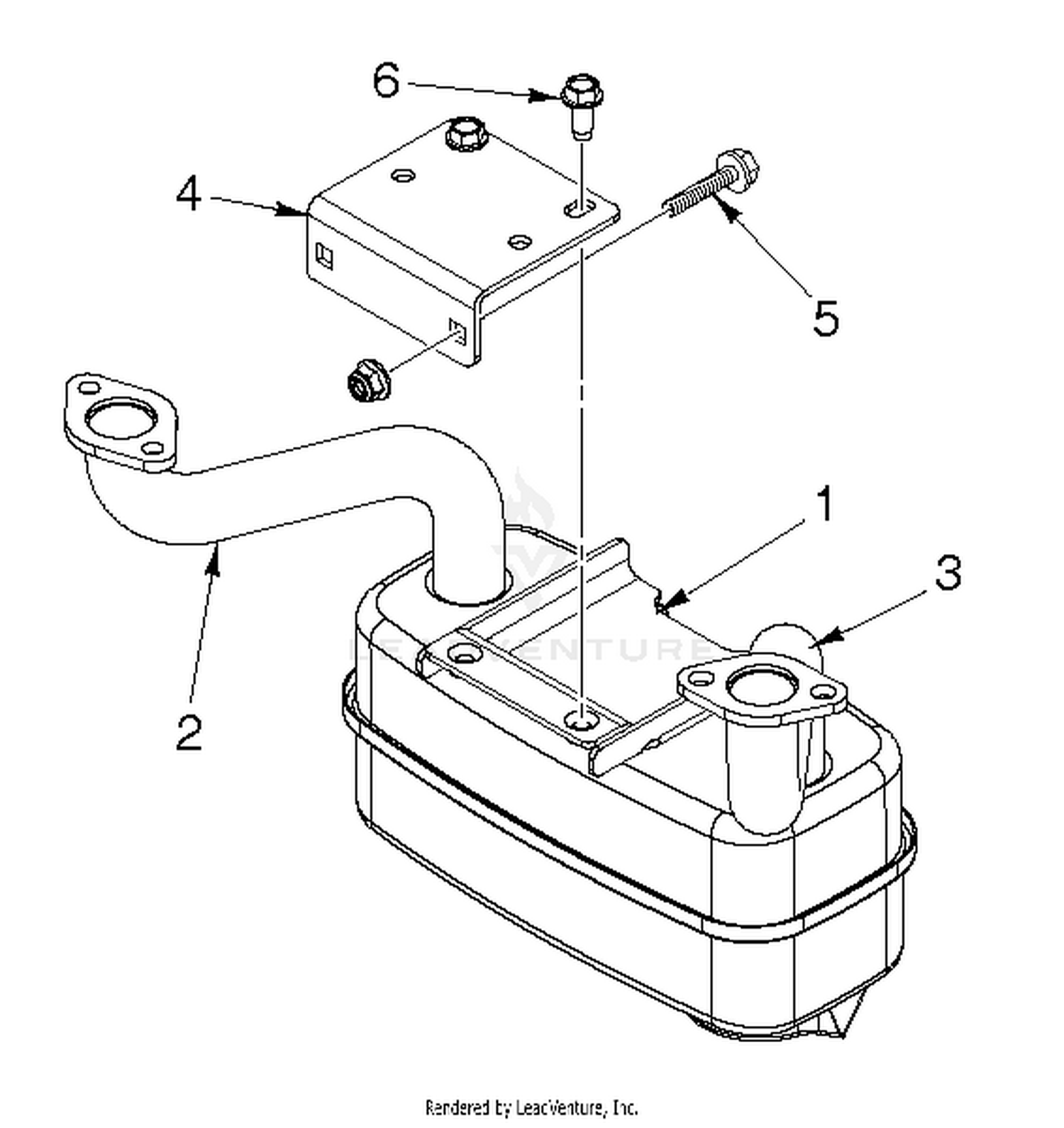 ENGINE MOUNTING, GUARDS & MUFFLER