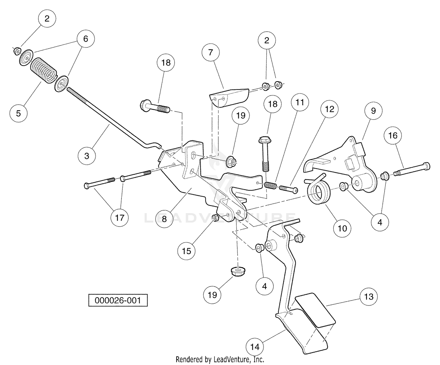 Accelerator Pedal Assembly - Style B