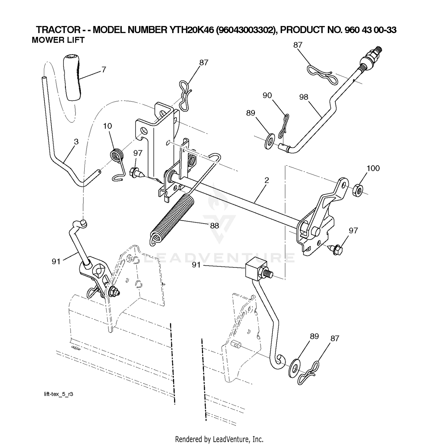 MOWER LIFT / DECK LIFT