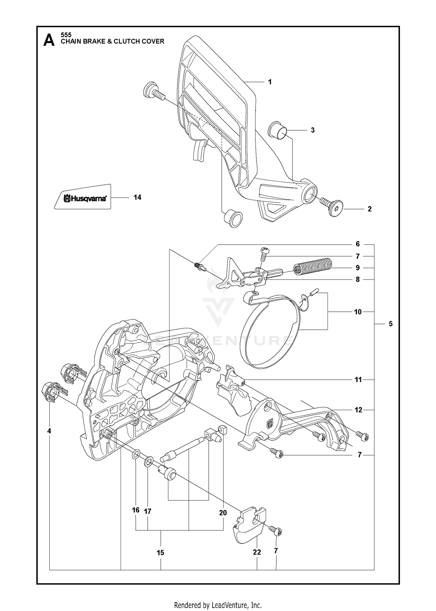 CHAIN BRAKE & CLUTCH COVER