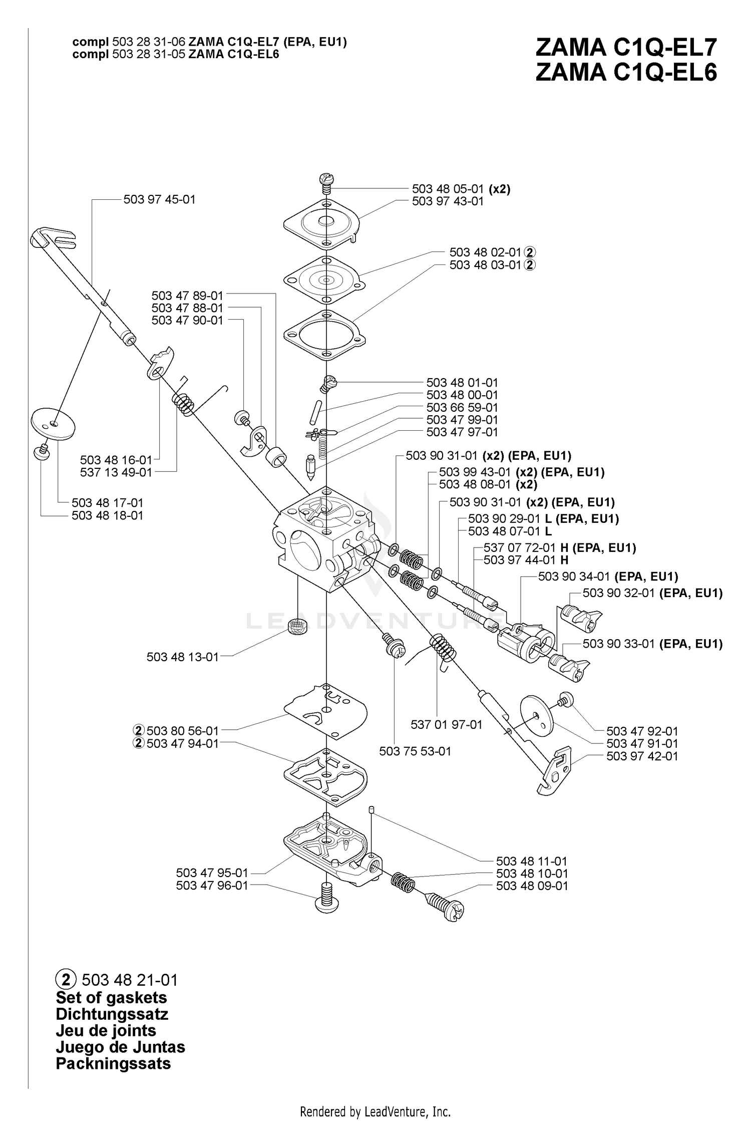 Carburetor (Zama C1Q-EL 6 & 7)