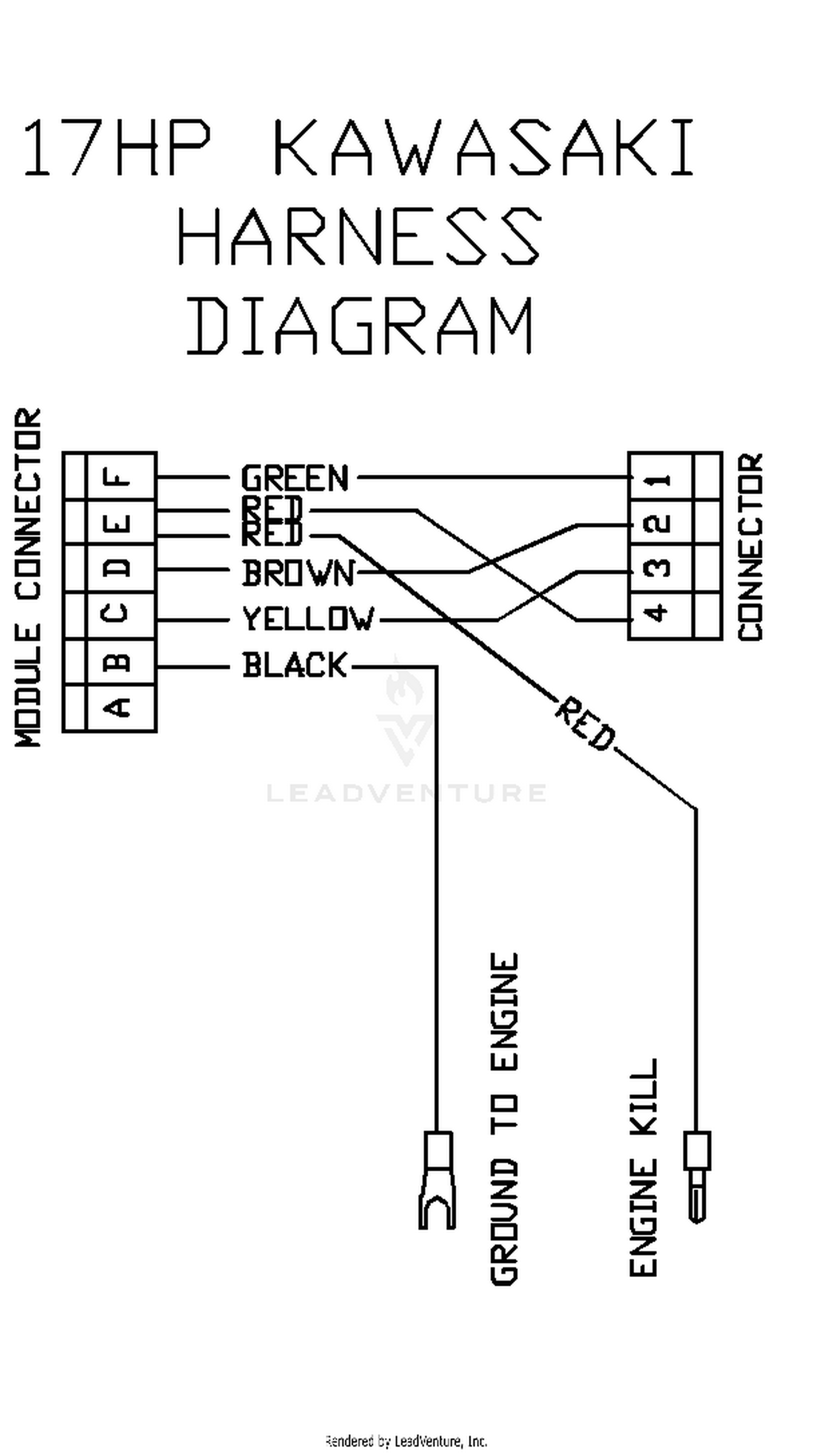 17 HP Kawasaki Harness Diagram
