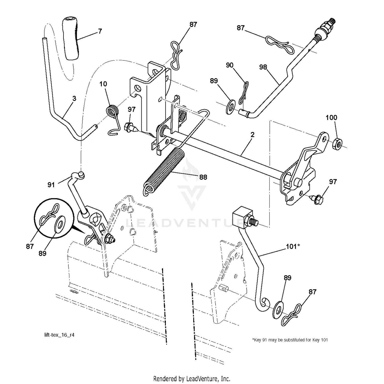 MOWER LIFT / DECK LIFT
