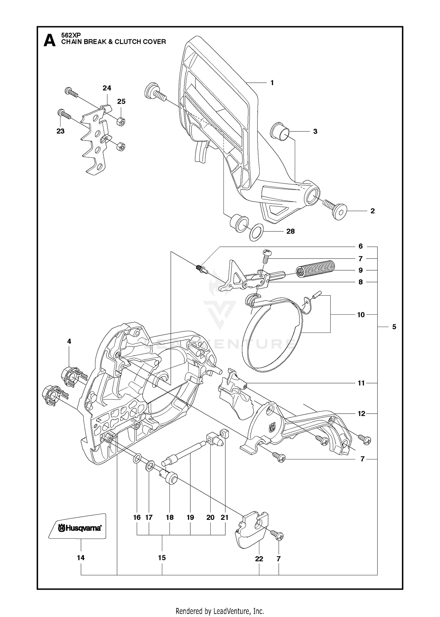 CHAIN BRAKE CLUTCH COVER