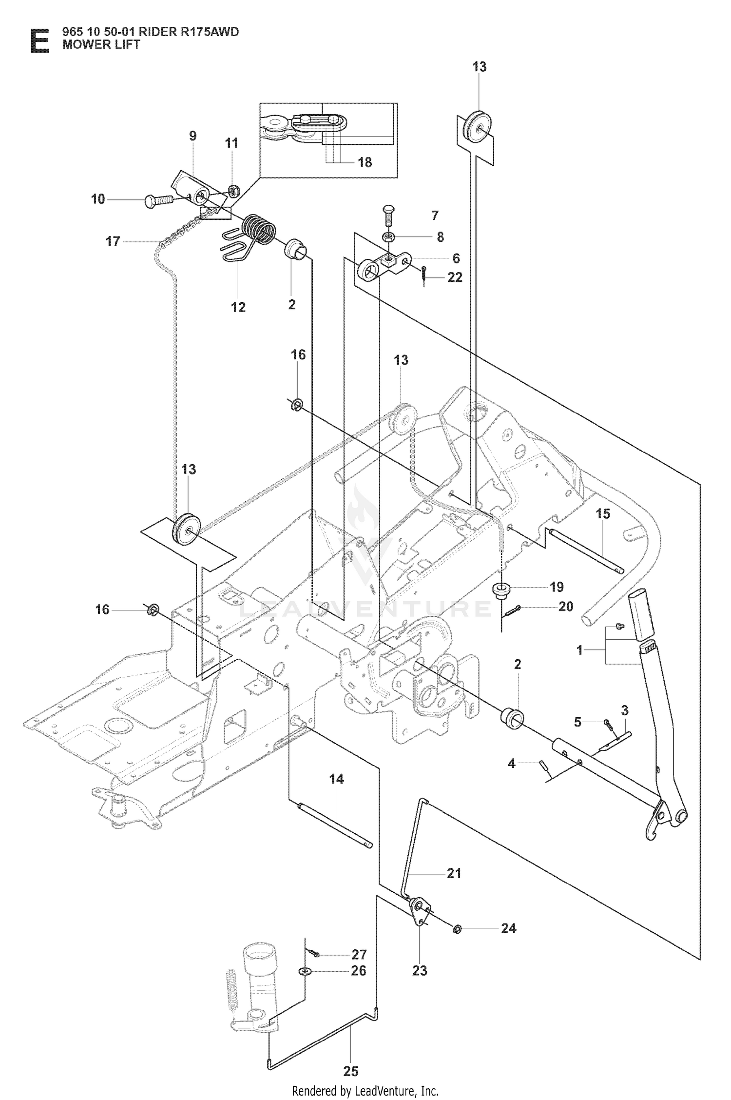 MOWER LIFT / DECK LIFT
