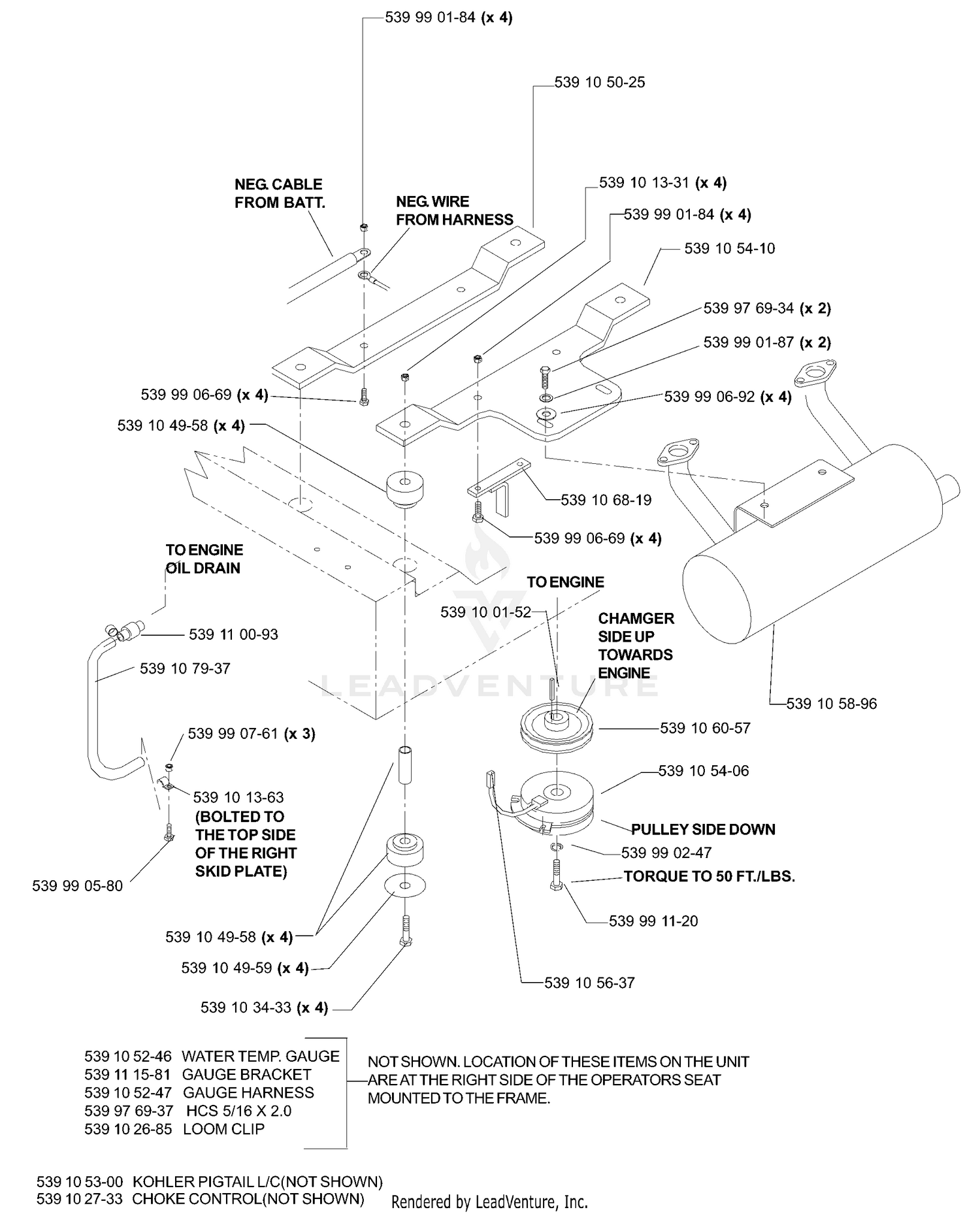 Liquid Cooled Kohler Engine Assembly