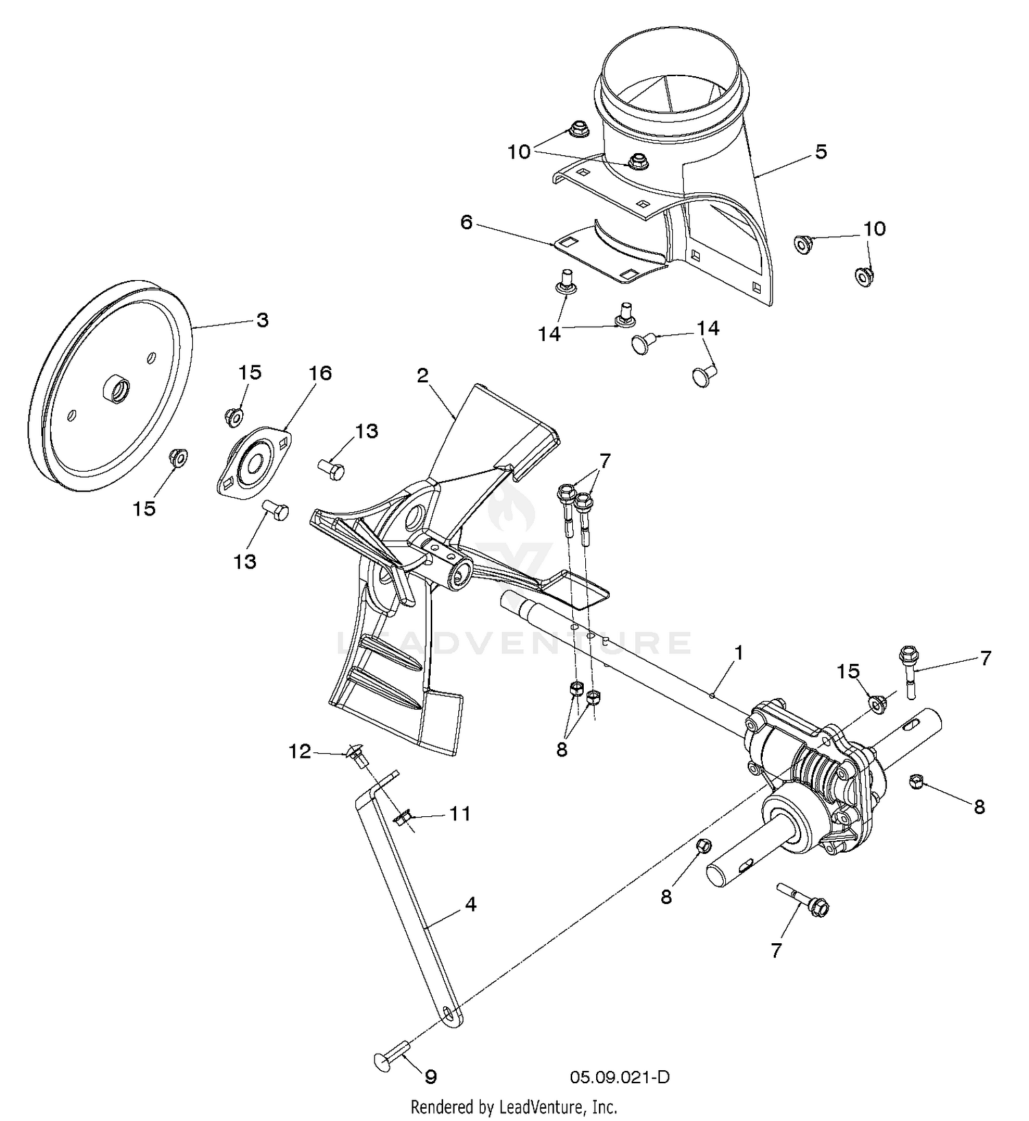 AUGER HOUSING & IMPELLER