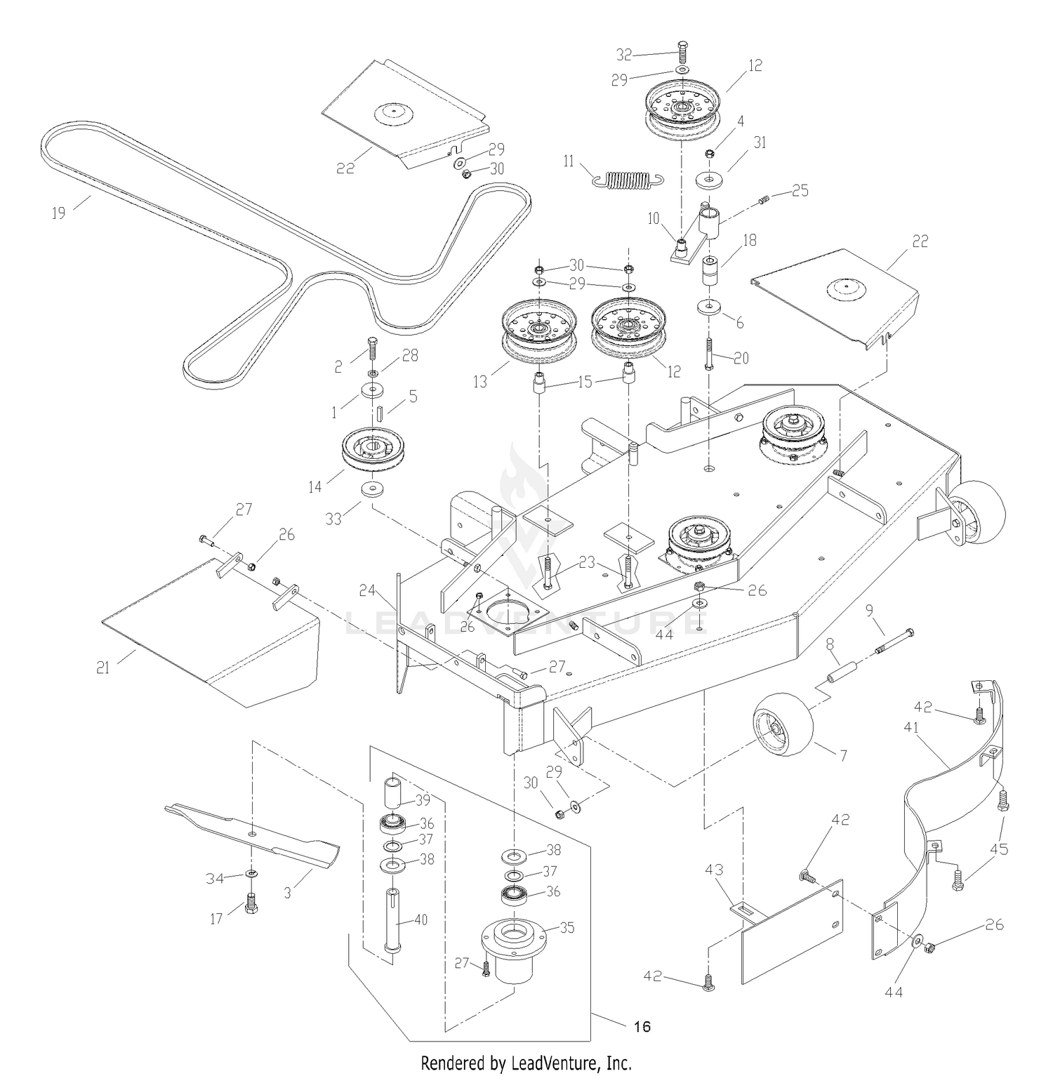 Front Deck Assembly 48"