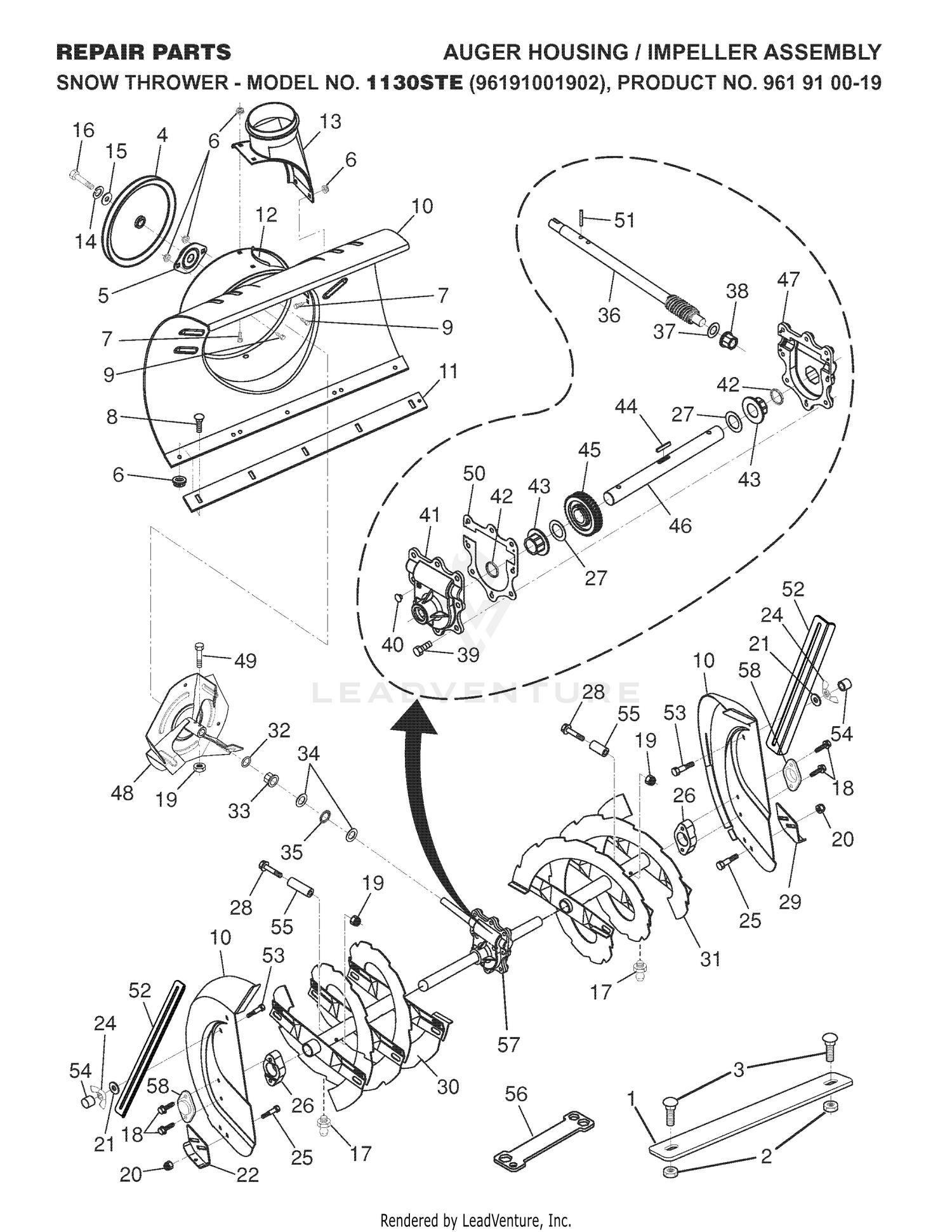 AUGER HOUSING & IMPELLER