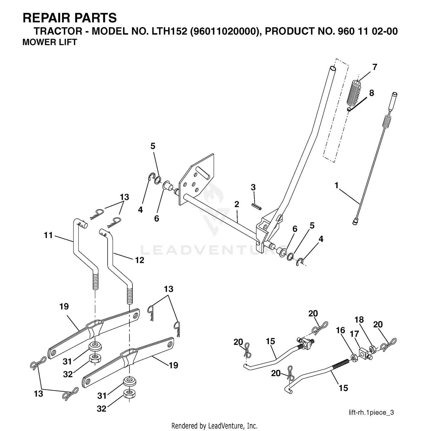 MOWER LIFT / DECK LIFT
