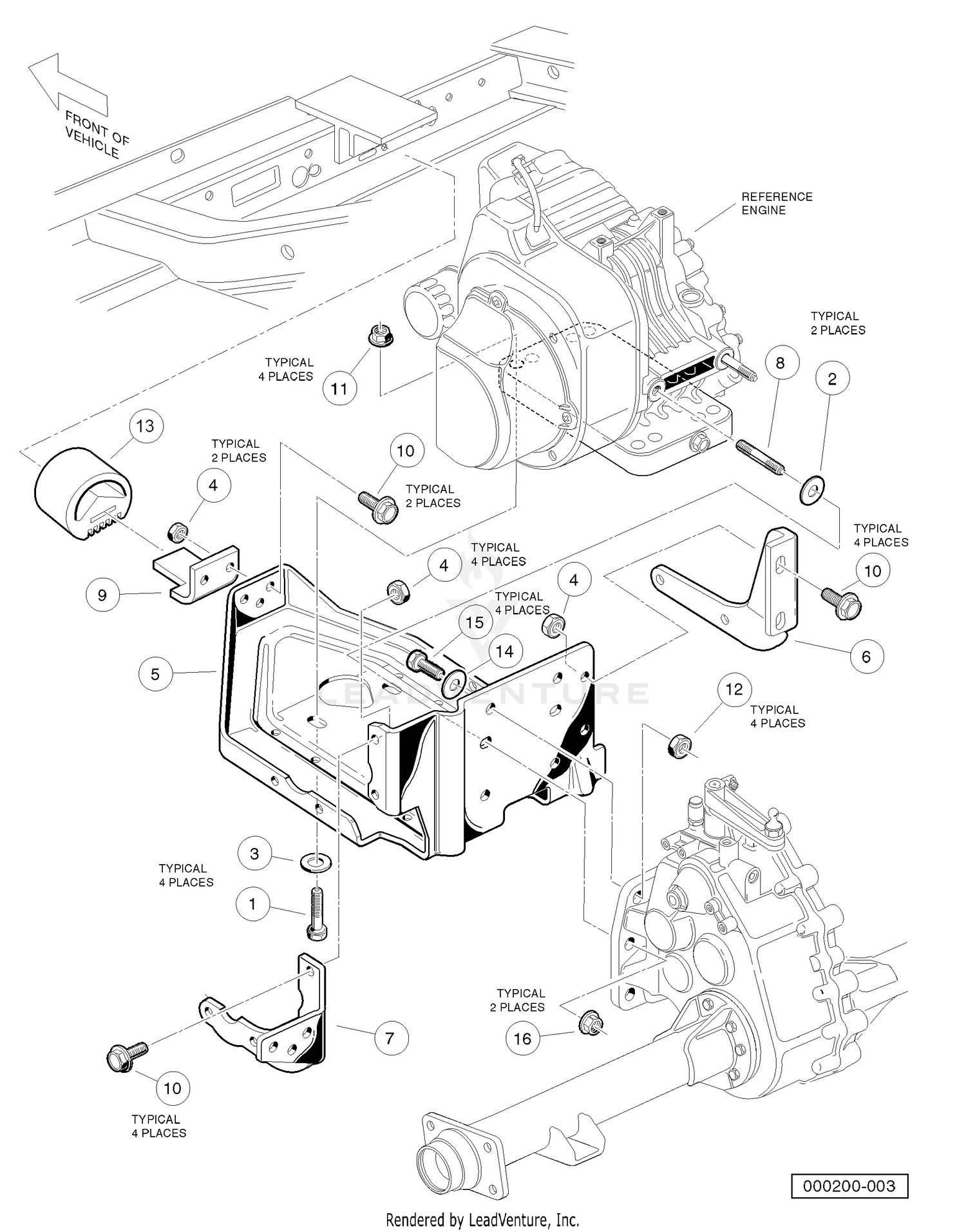 FE350 Engine Mounting