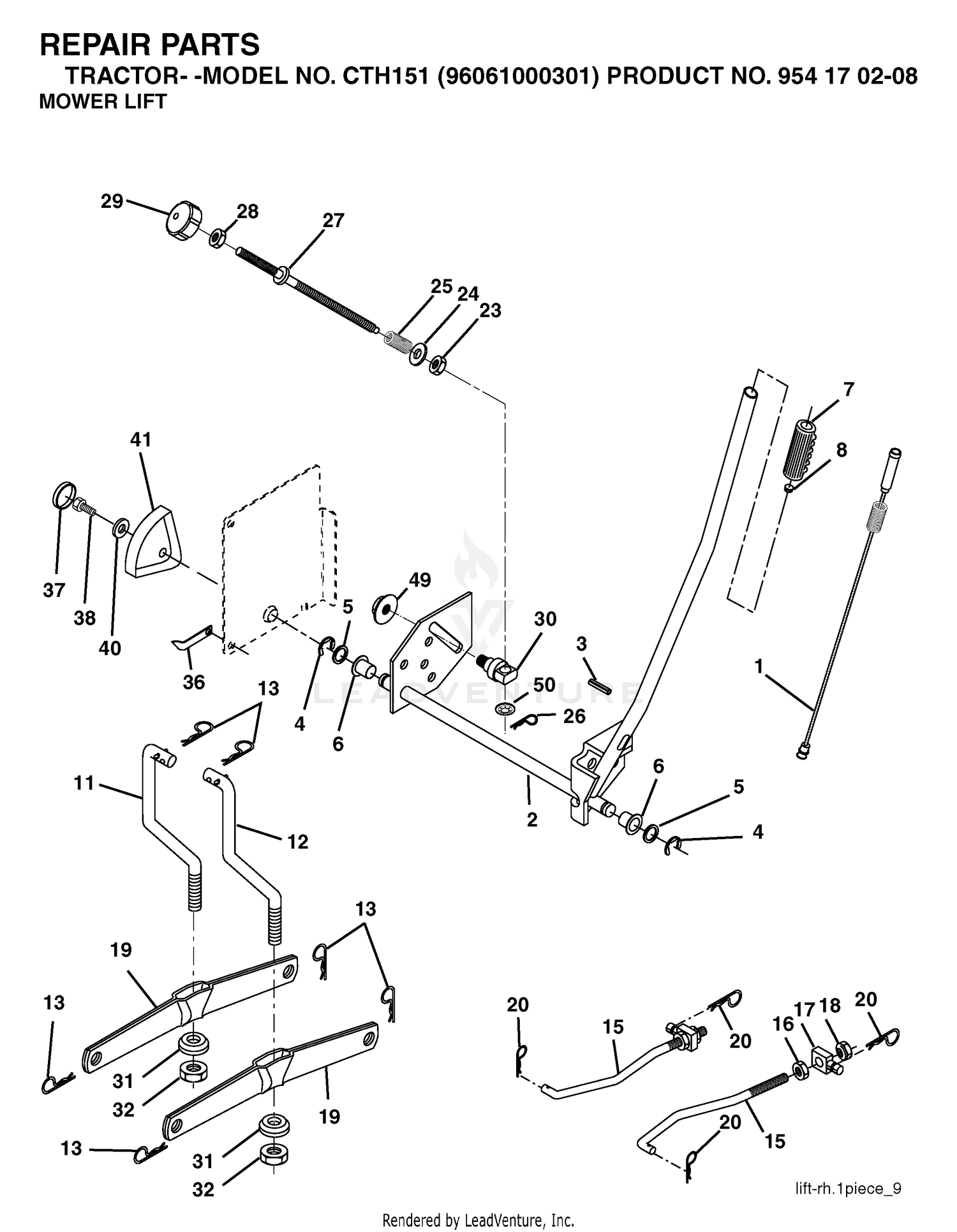 MOWER LIFT / DECK LIFT