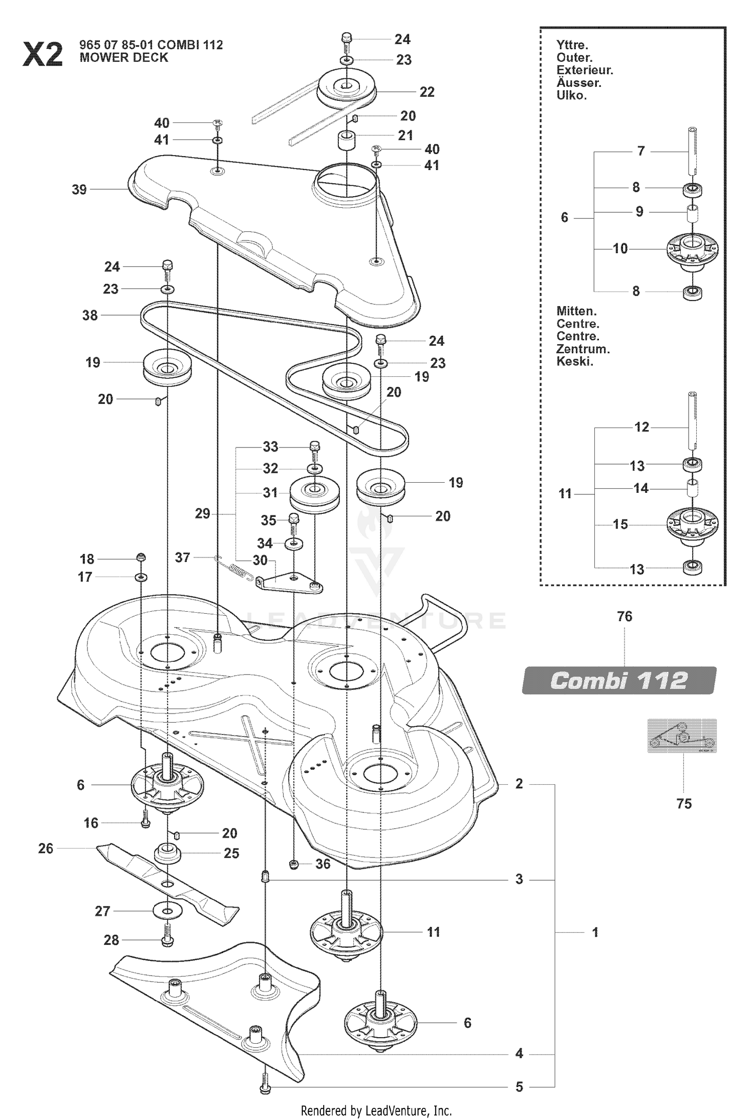 MOWER DECK / CUTTING DECK 6