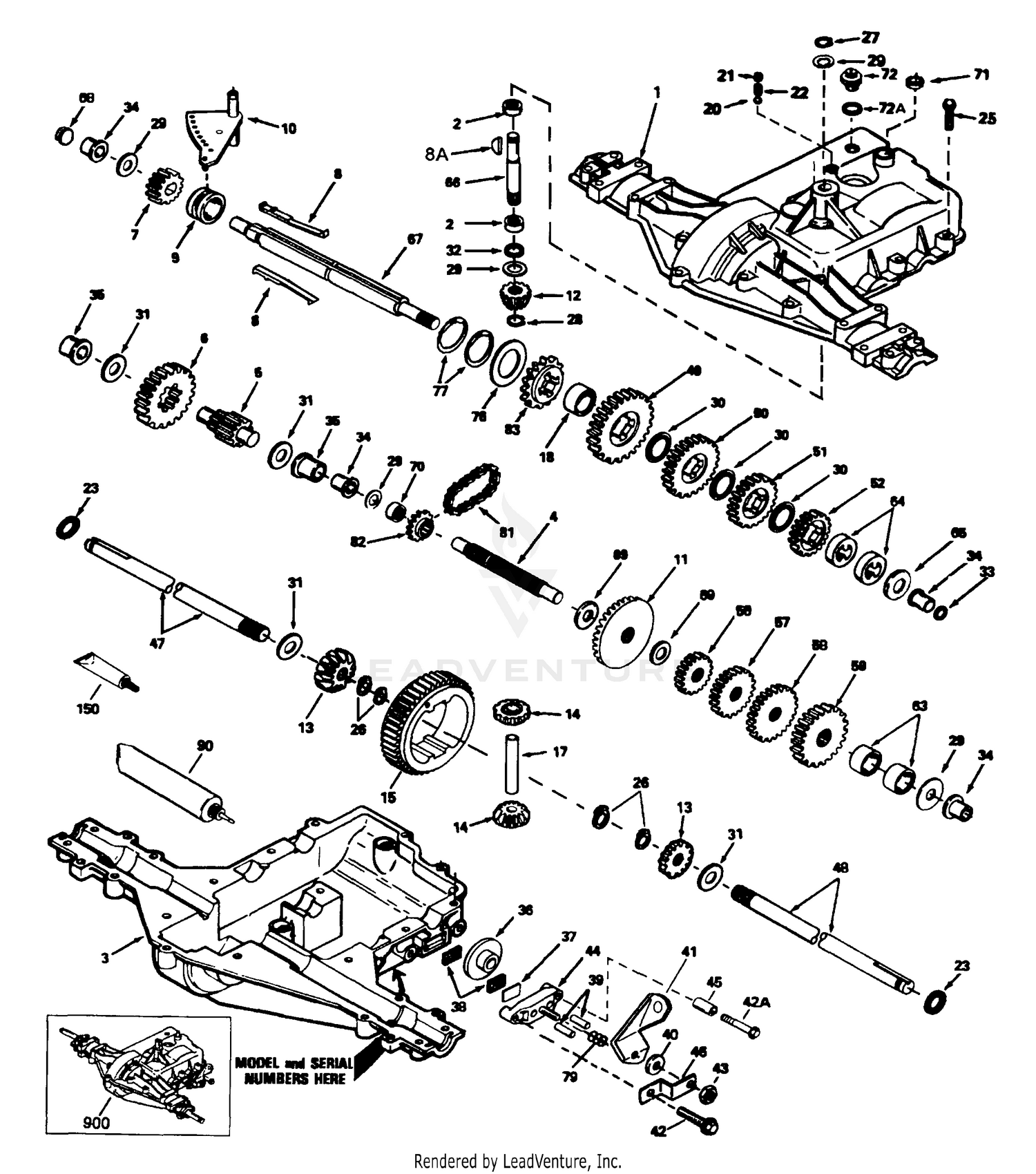 Peerless Transaxle Model Number P930-008A