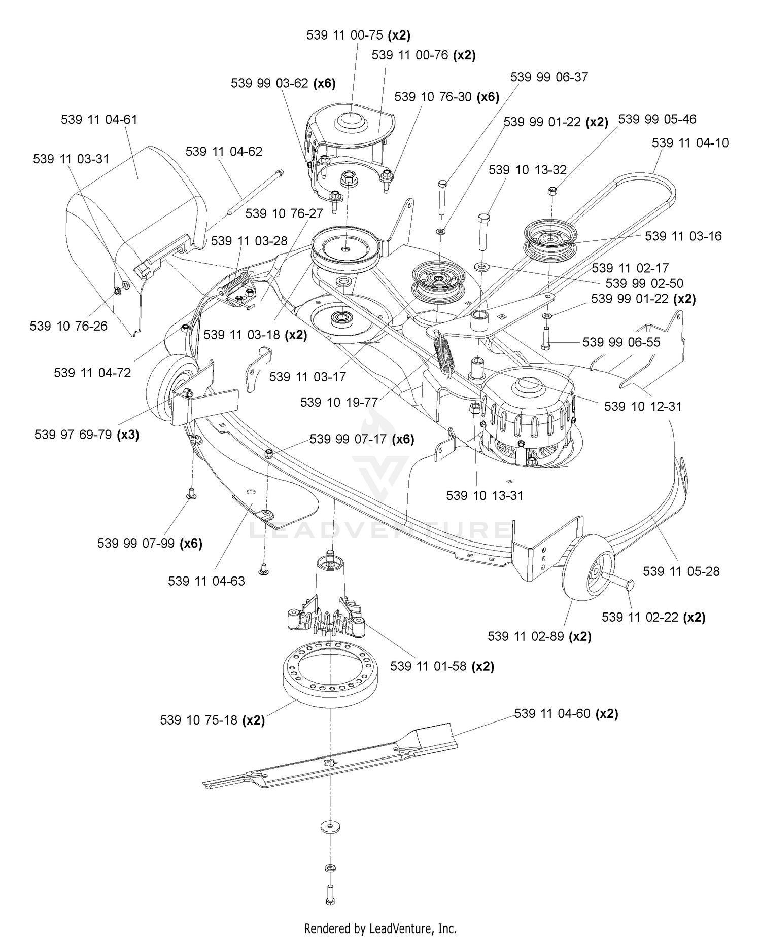 Deck Assembly 42"