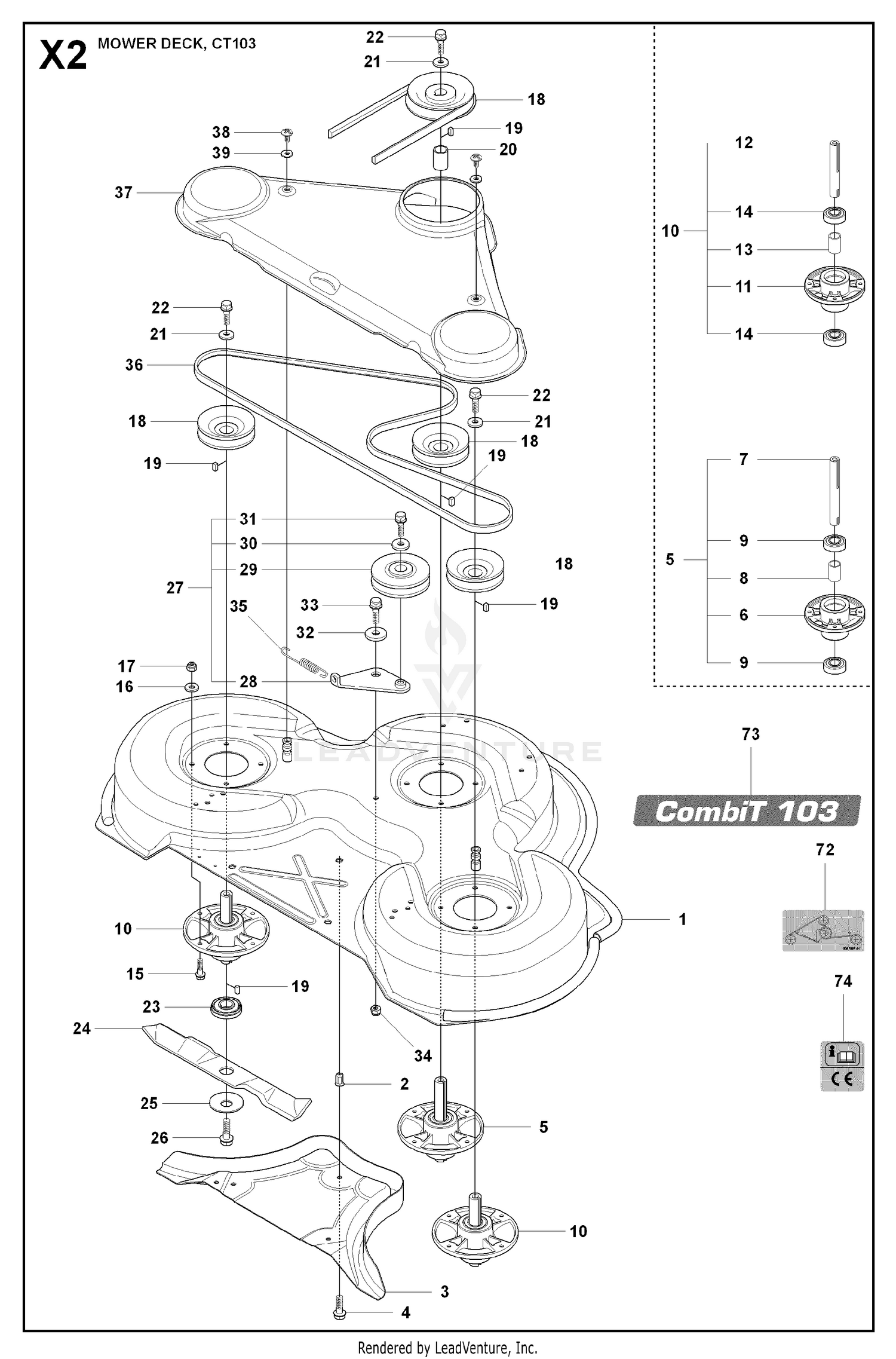 103CM CUTTING DECK 2