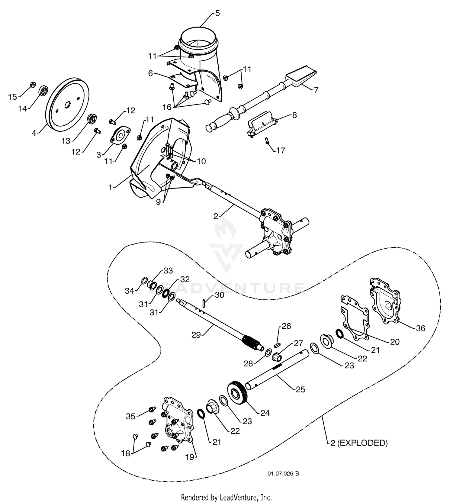 Auger Housing / Impeller Assembly