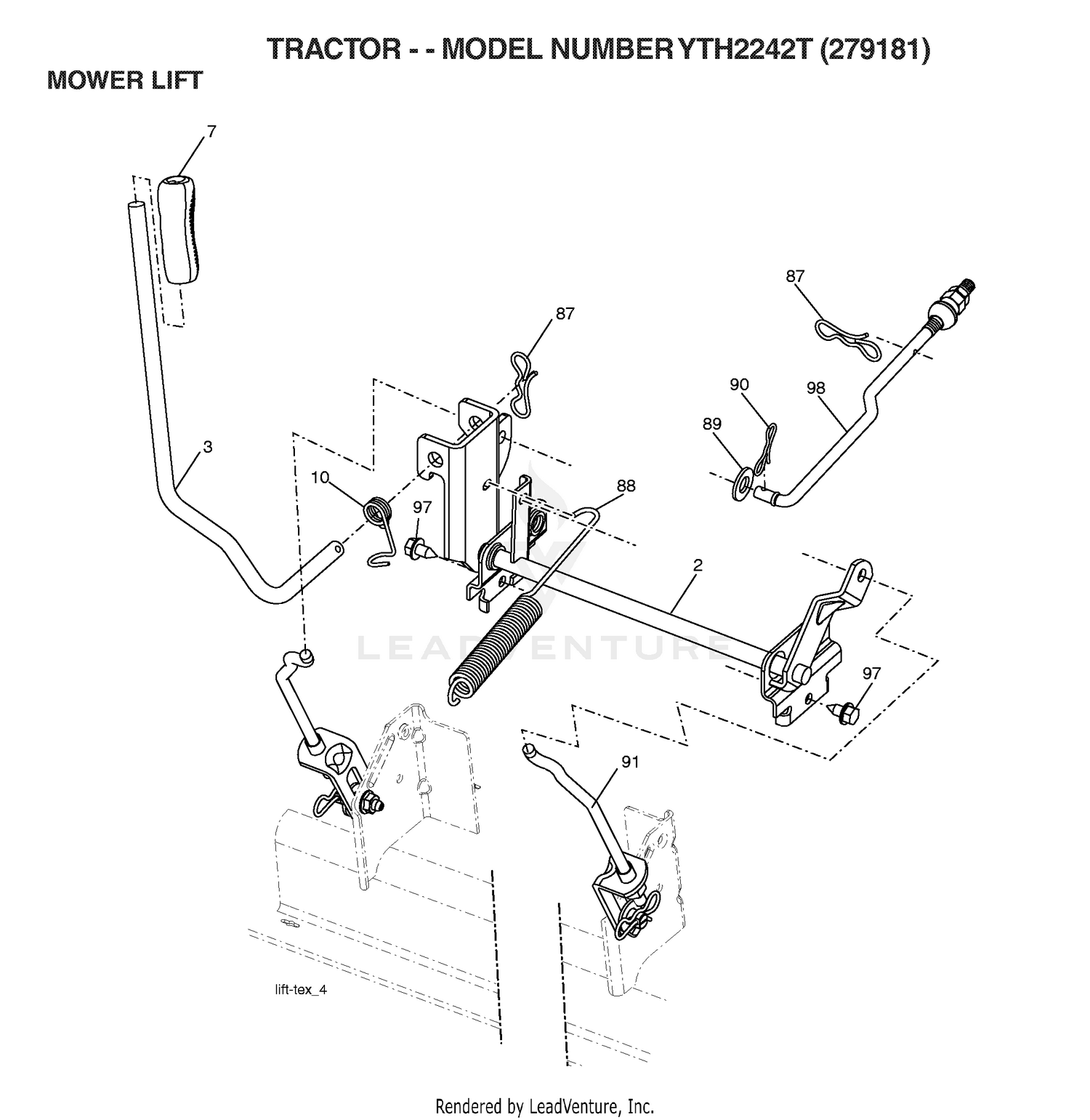 MOWER LIFT / DECK LIFT