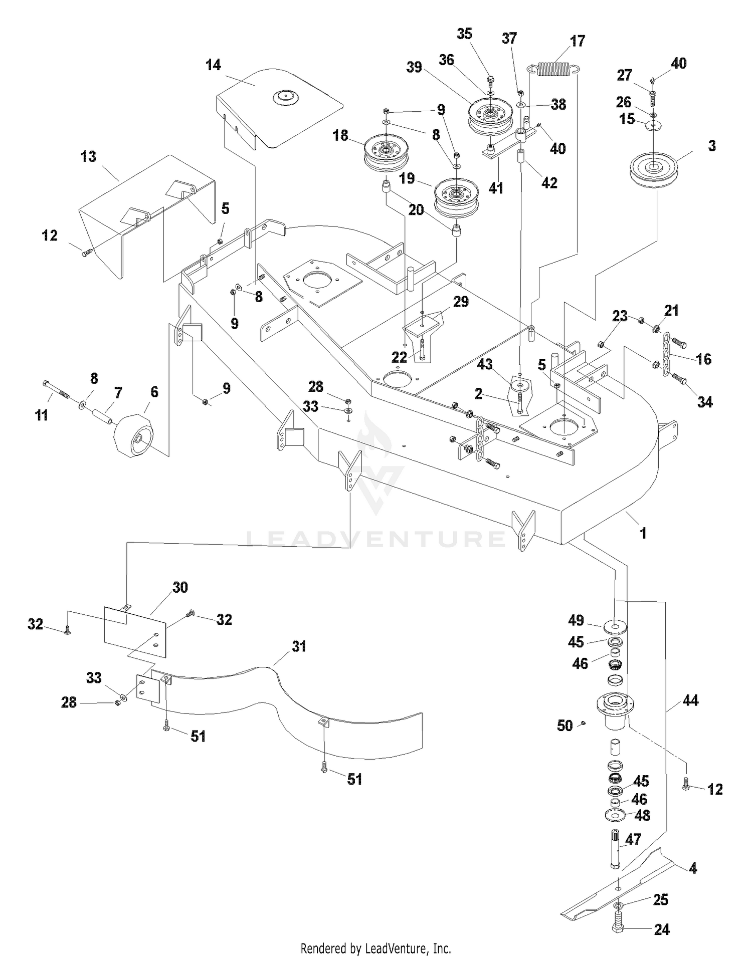 Deck Assembly 52"