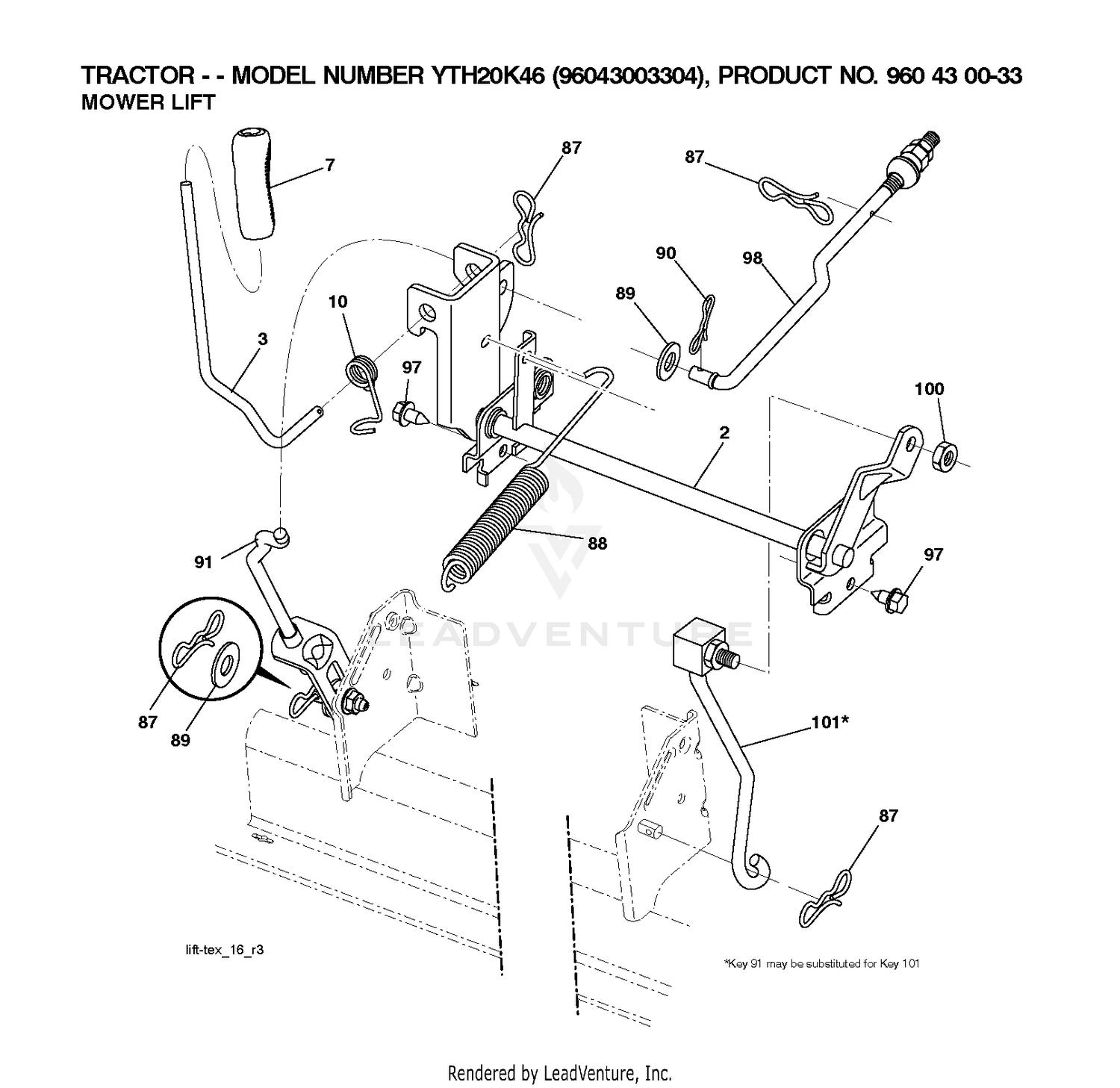 MOWER LIFT / DECK LIFT
